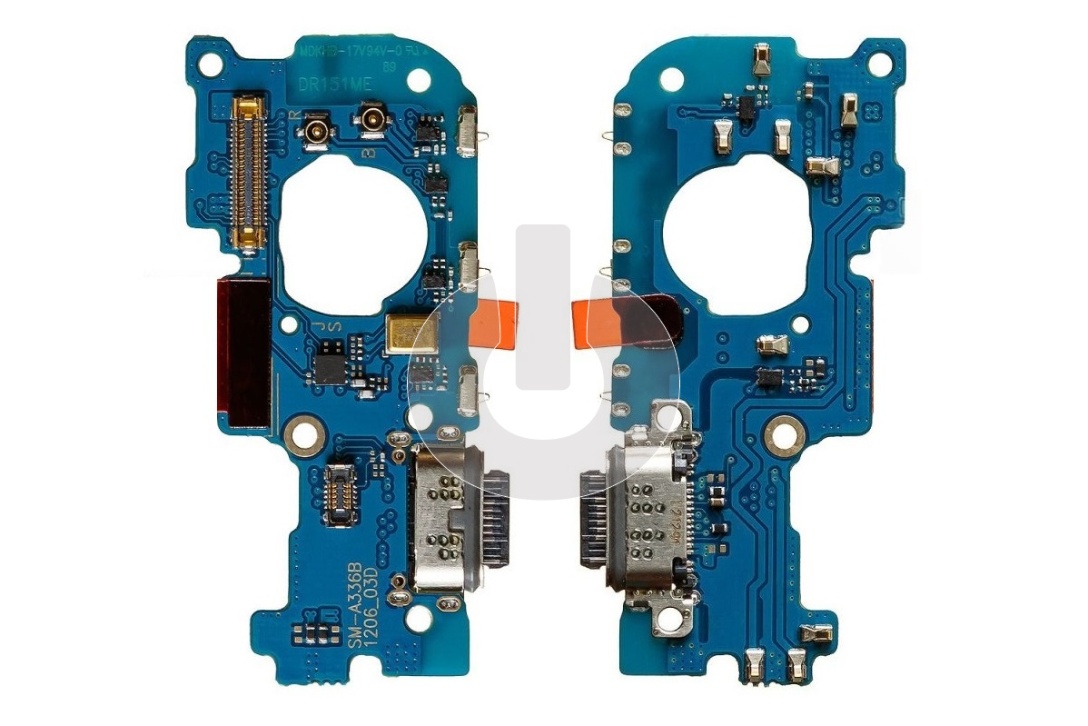 Шлейф/ плата зарядки для Samsung A33 5G (A336B) системный разъем/ микрофон ORG