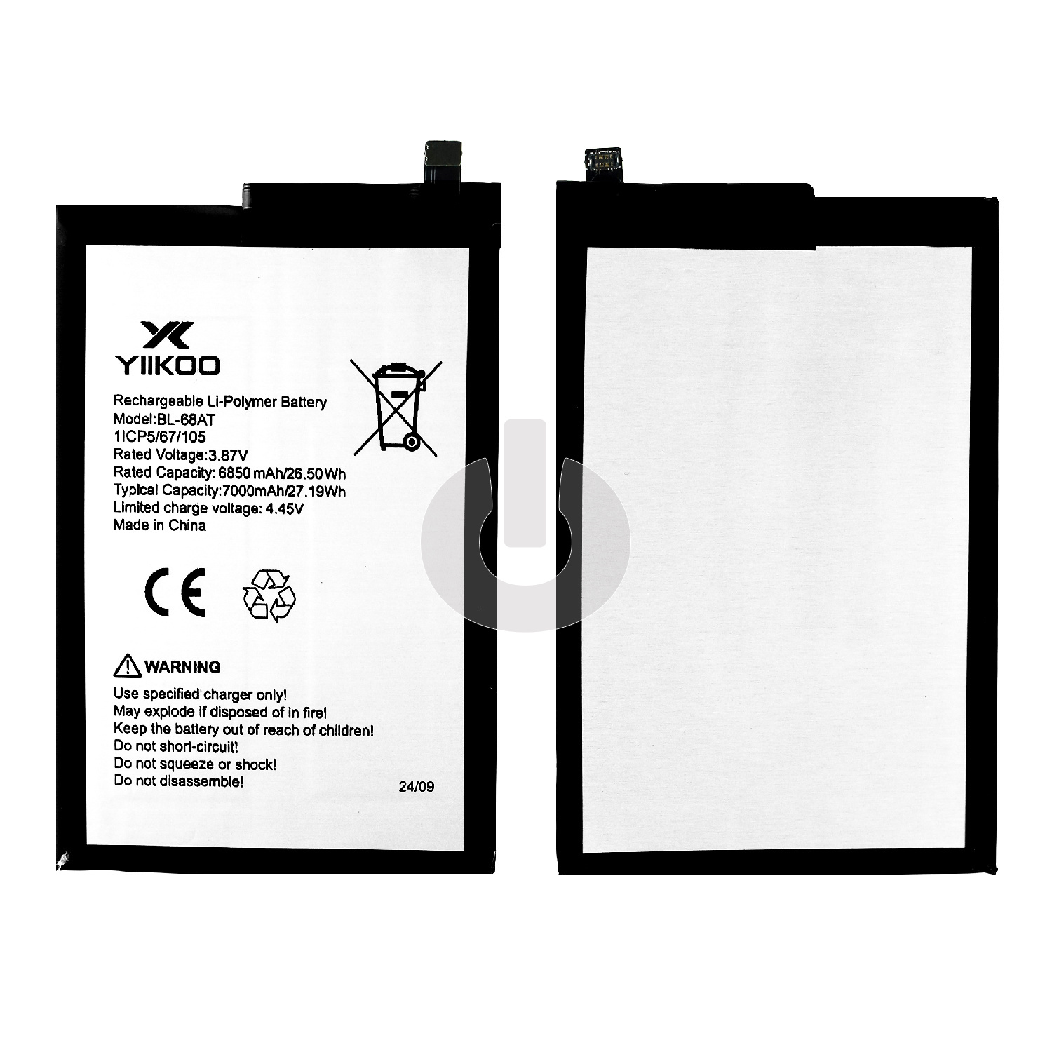 Аккумулятор для Tecno Pova 2 (LE7N)/ Pova 3 (LF7N) (BL-68AT) YIIKOO Premium Аккумулятор для Tecno Pova 2 (LE7N)/ Pova 3 (LF7N) (BL-68AT) YIIKOO Premium