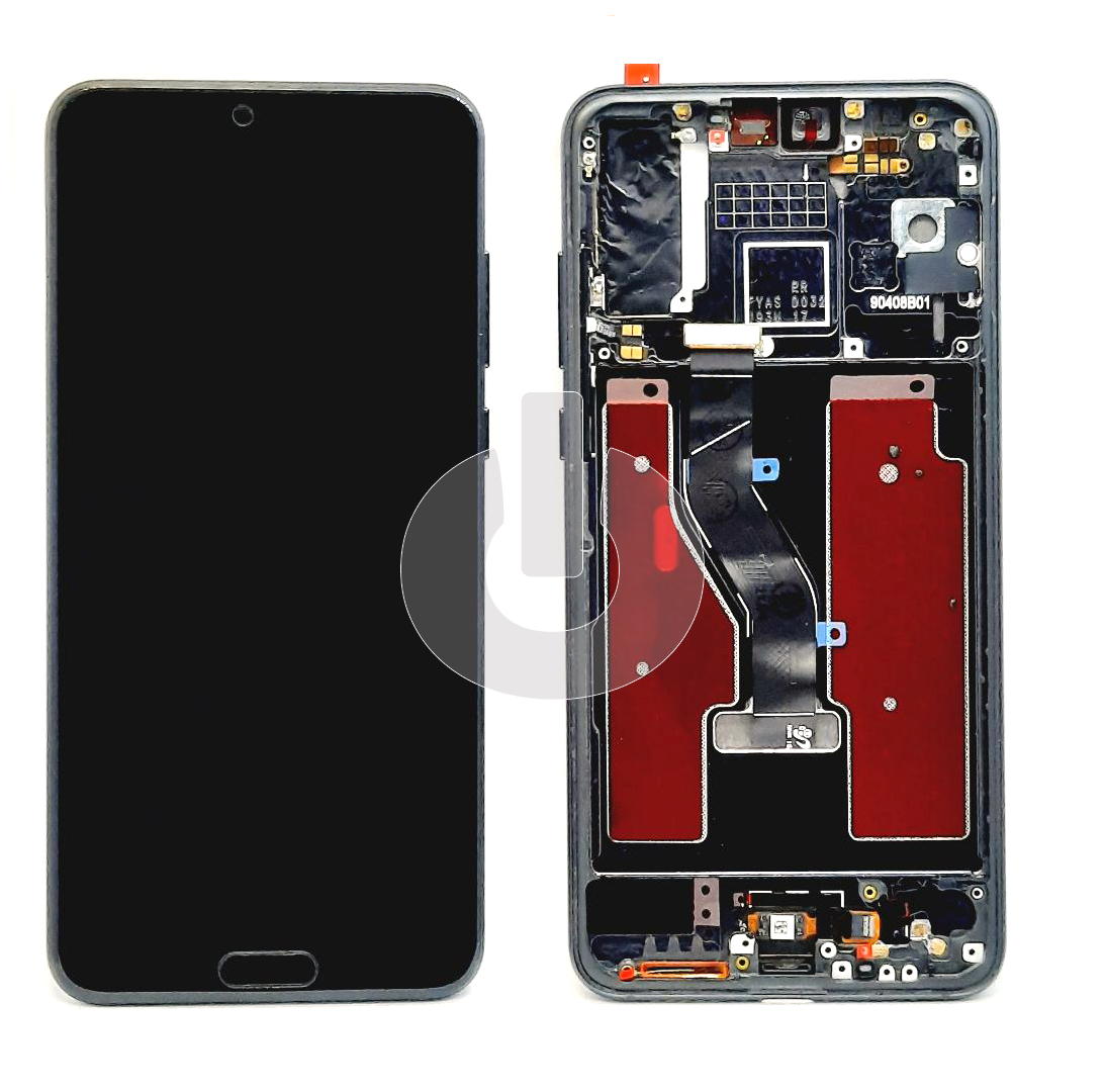 Дисплей с тачскрином для Huawei P20 Pro (CLT-L29) в рамке черный OLED
