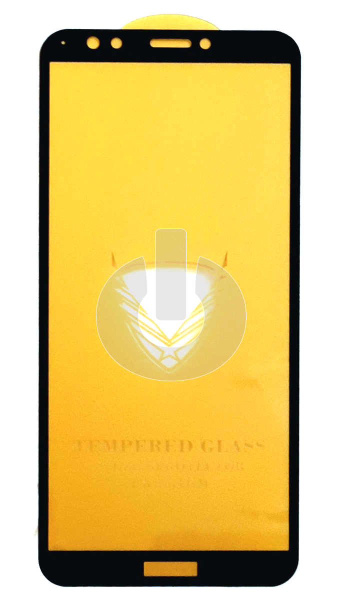Стекло защитное для Huawei Y7 2018/ Y7 Pro 2018 (LDN-LX2)/ 7C Pro (LND-L29) OG Premium/ Nova 2 Lite черное АКЦИЯ