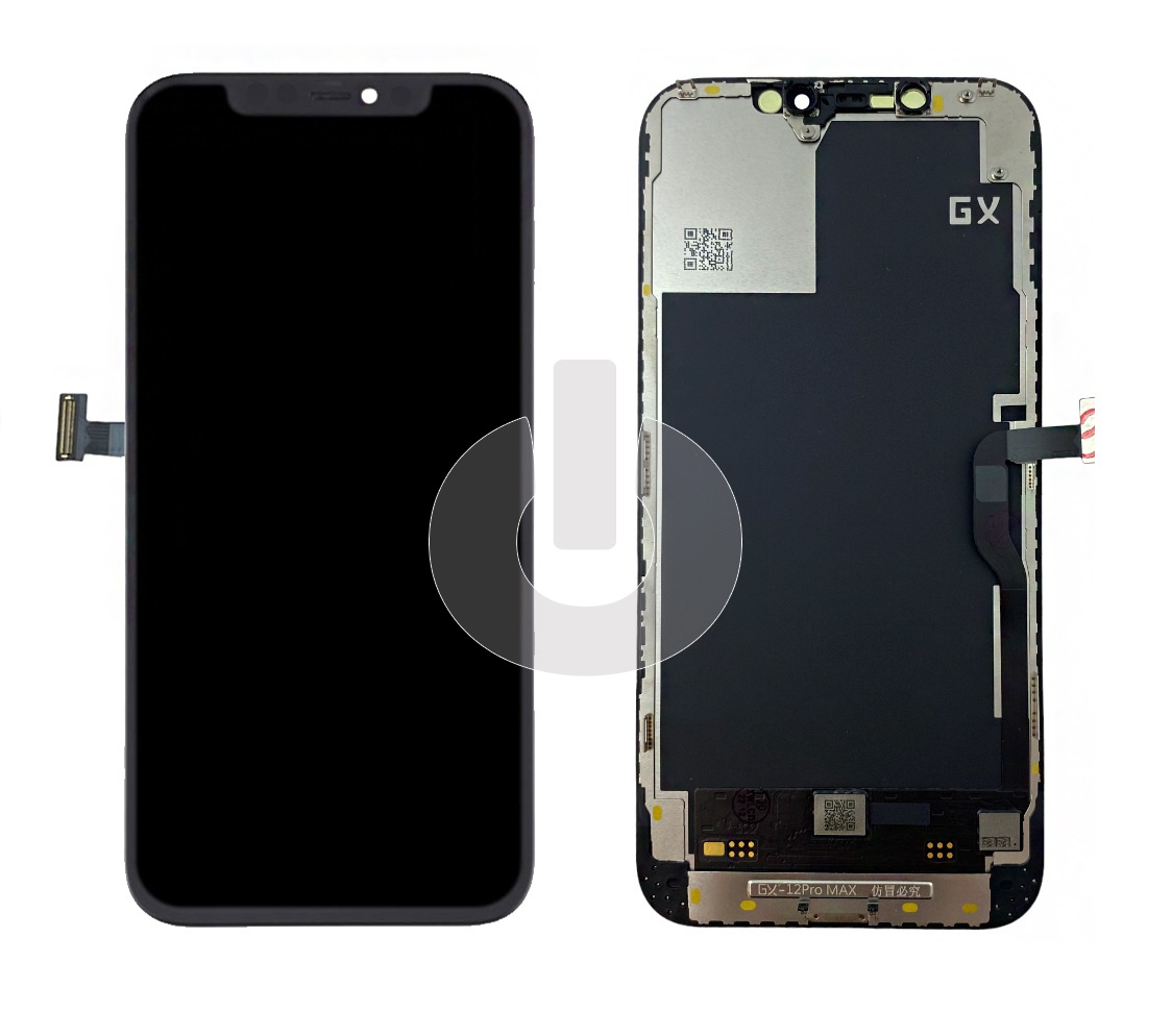 Дисплей с тачскрином для iPhone 12 Pro Max черный OLED GX ORG Дисплей с тачскрином для iPhone 12 Pro Max черный OLED GX ORG