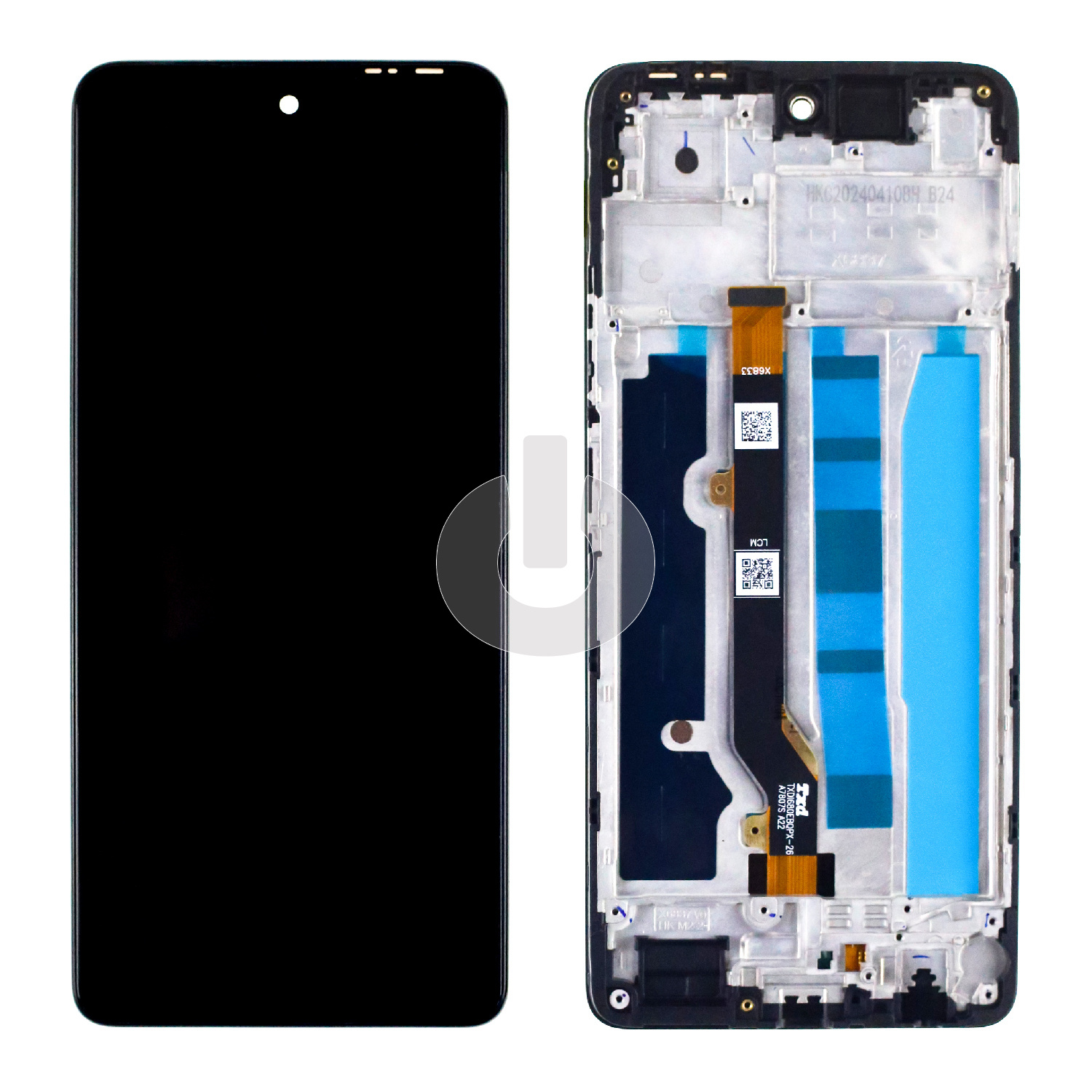 Дисплей с тачскрином для Infinix Hot 40 Pro (X6837) в рамке черный ORG