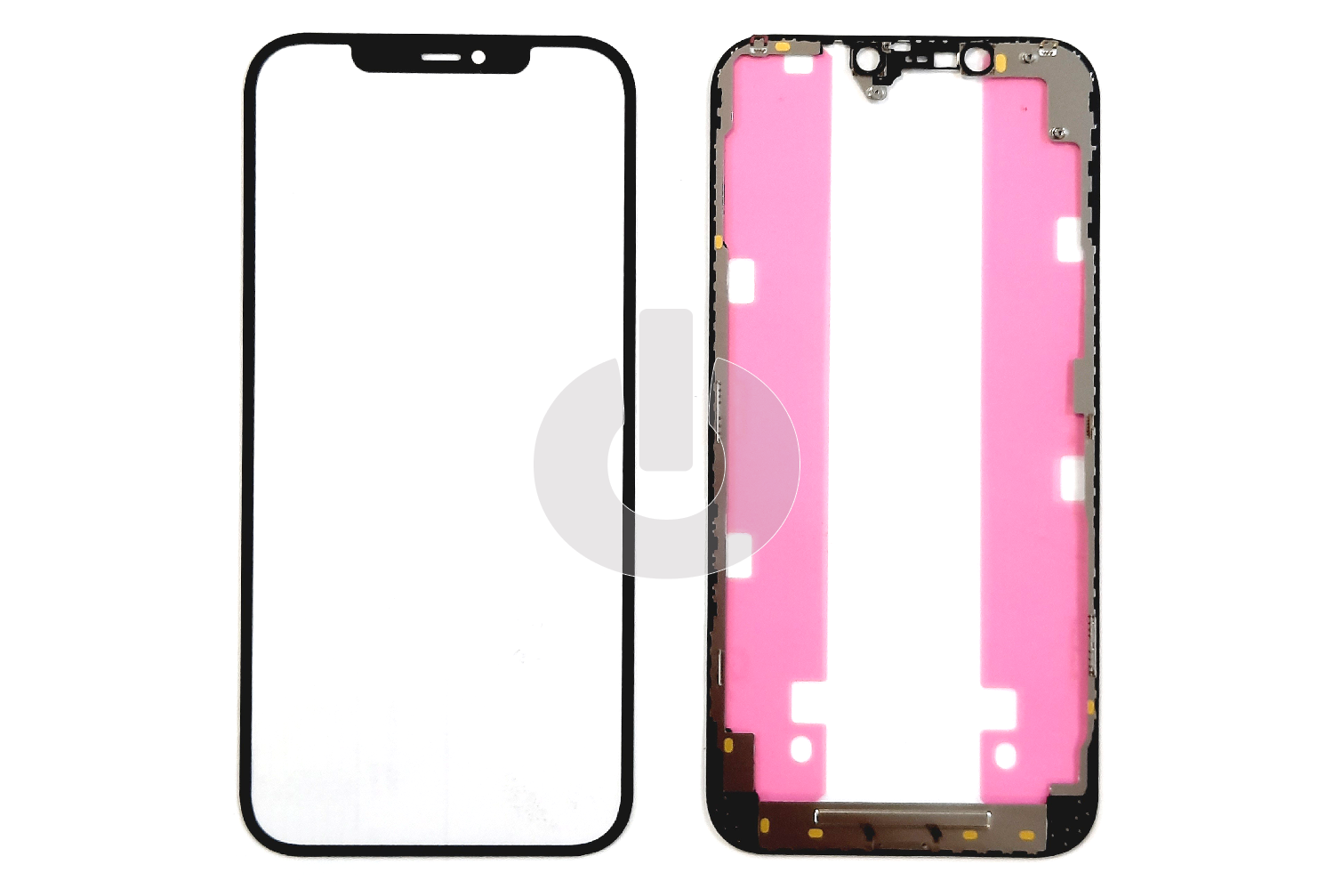 Стекло для переклейки iPhone 12 Pro Max с OCA пленкой в рамке черное АКЦИЯ Стекло для переклейки iPhone 12 Pro Max с OCA пленкой в рамке черное АКЦИЯ