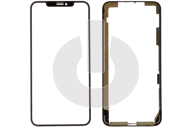 Стекло для переклейки iPhone XS Max с OCA пленкой в рамке черное АКЦИЯ Стекло для переклейки iPhone XS Max с OCA пленкой в рамке черное АКЦИЯ