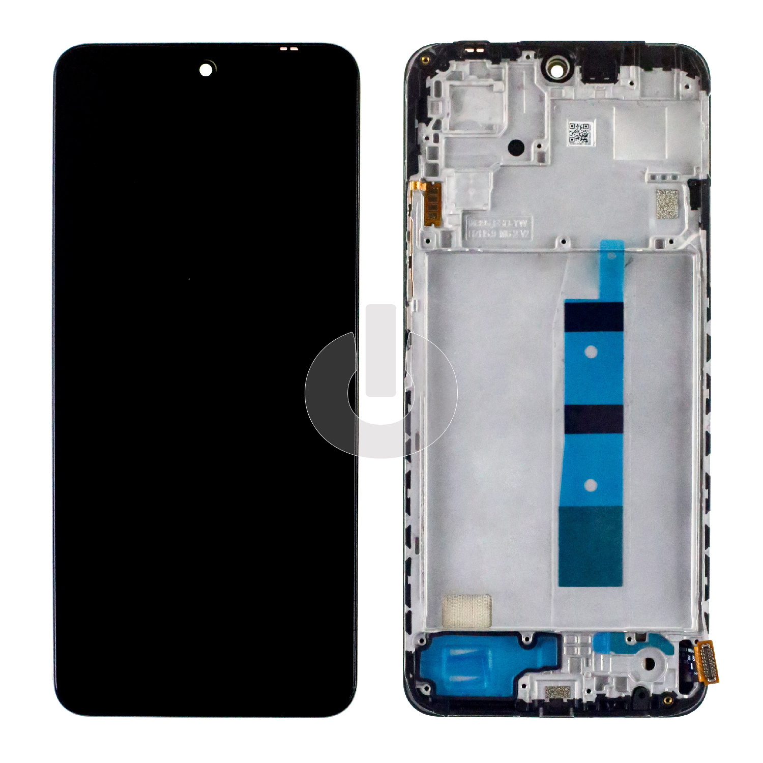 Дисплей с тачскрином для Xiaomi Redmi Note 12 4G (23021RAA2Y) в рамке черный OLED