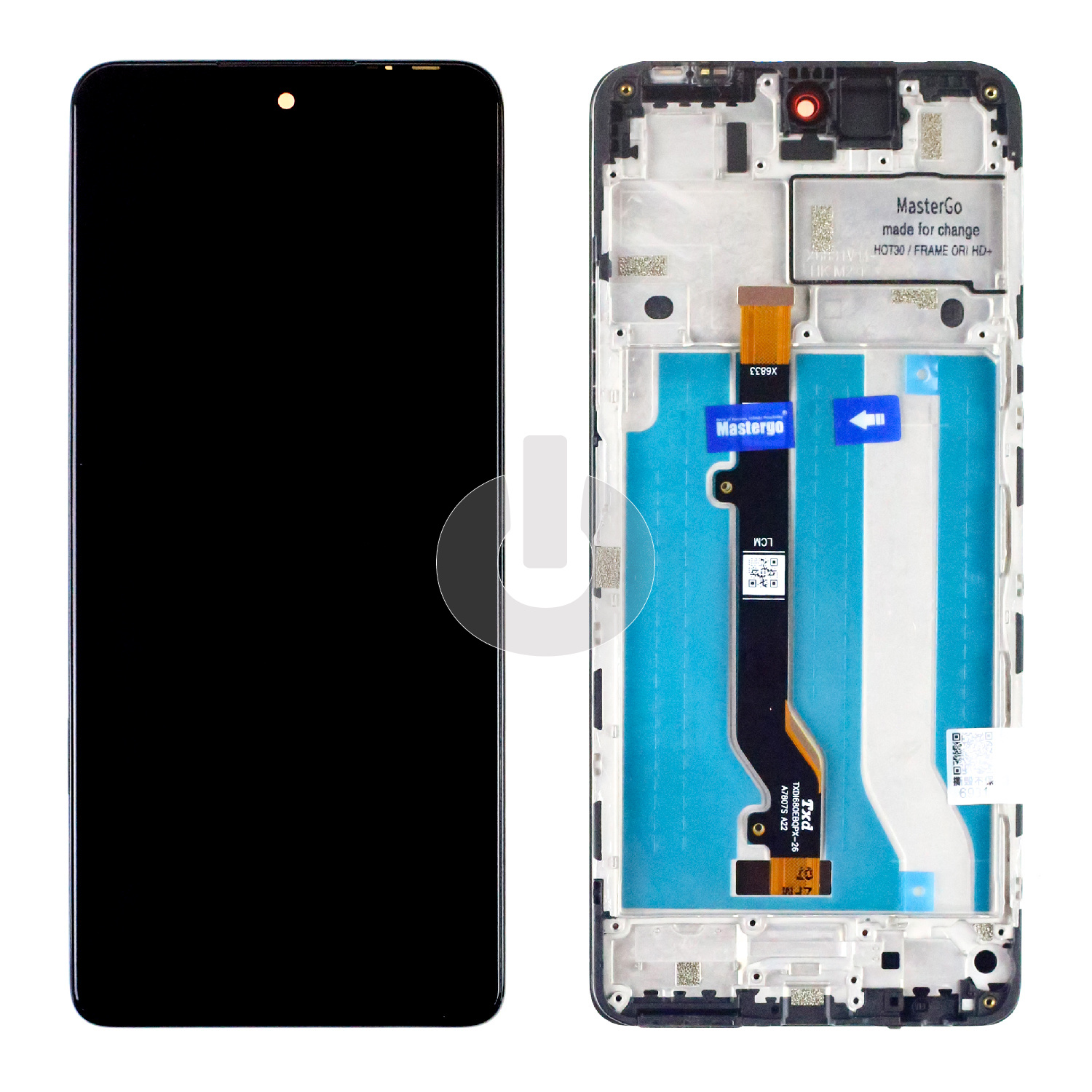 Дисплей с тачскрином для Infinix Hot 30 (X6831) в рамке черный ORG MasterGo