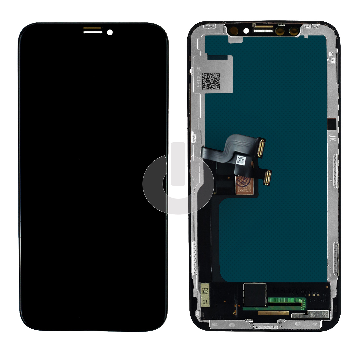 Дисплей с тачскрином для iPhone X черный In-Cell JK