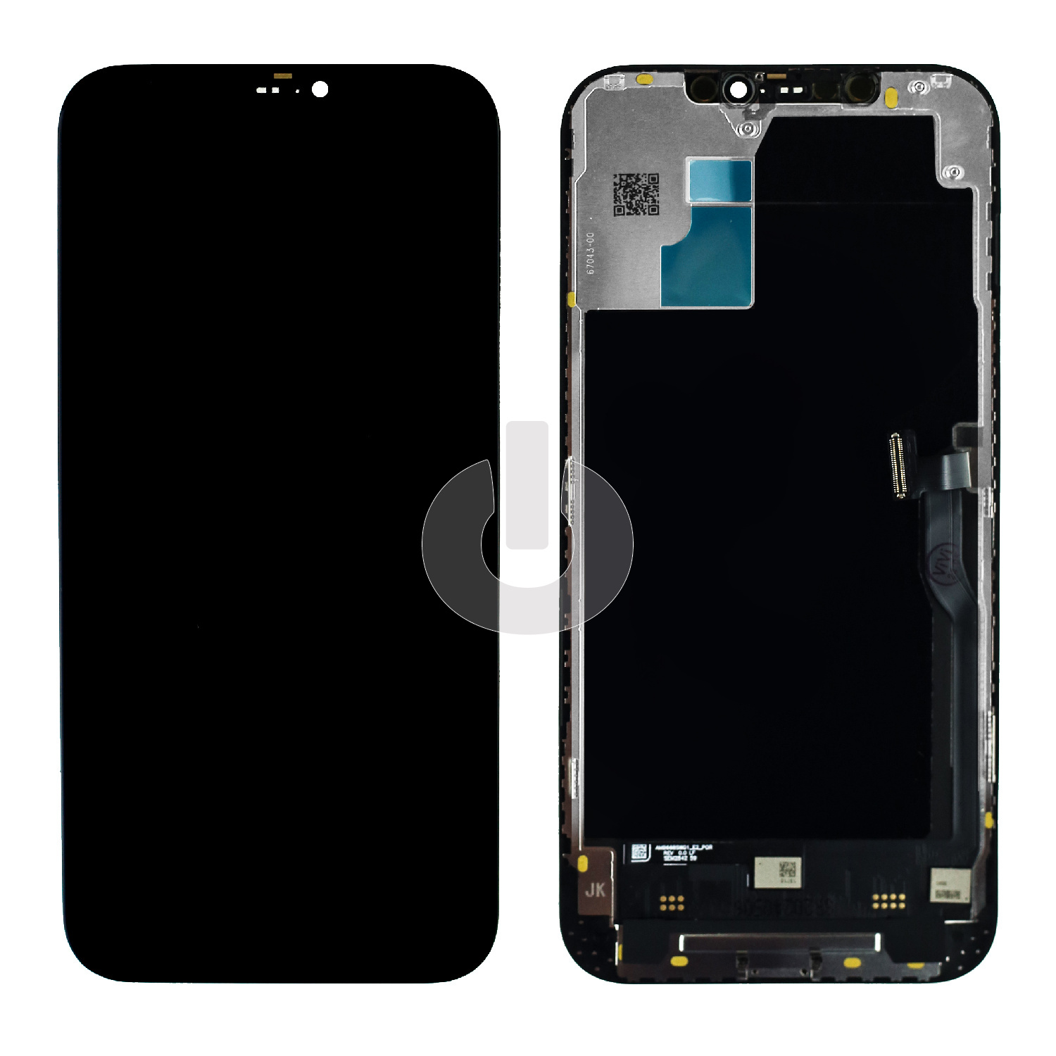 Дисплей с тачскрином для iPhone 12 Pro Max черный In-Cell JK (move IC)