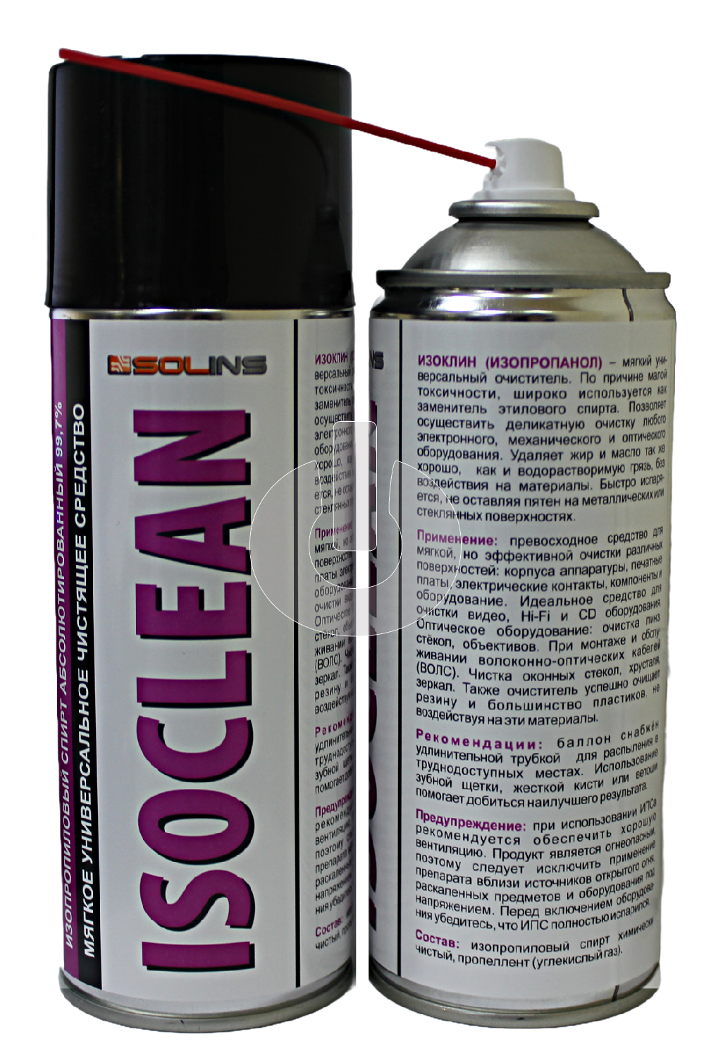 Очиститель ISOCLEAN Solins изопропанол 400мл (аэрозоль 520мл)