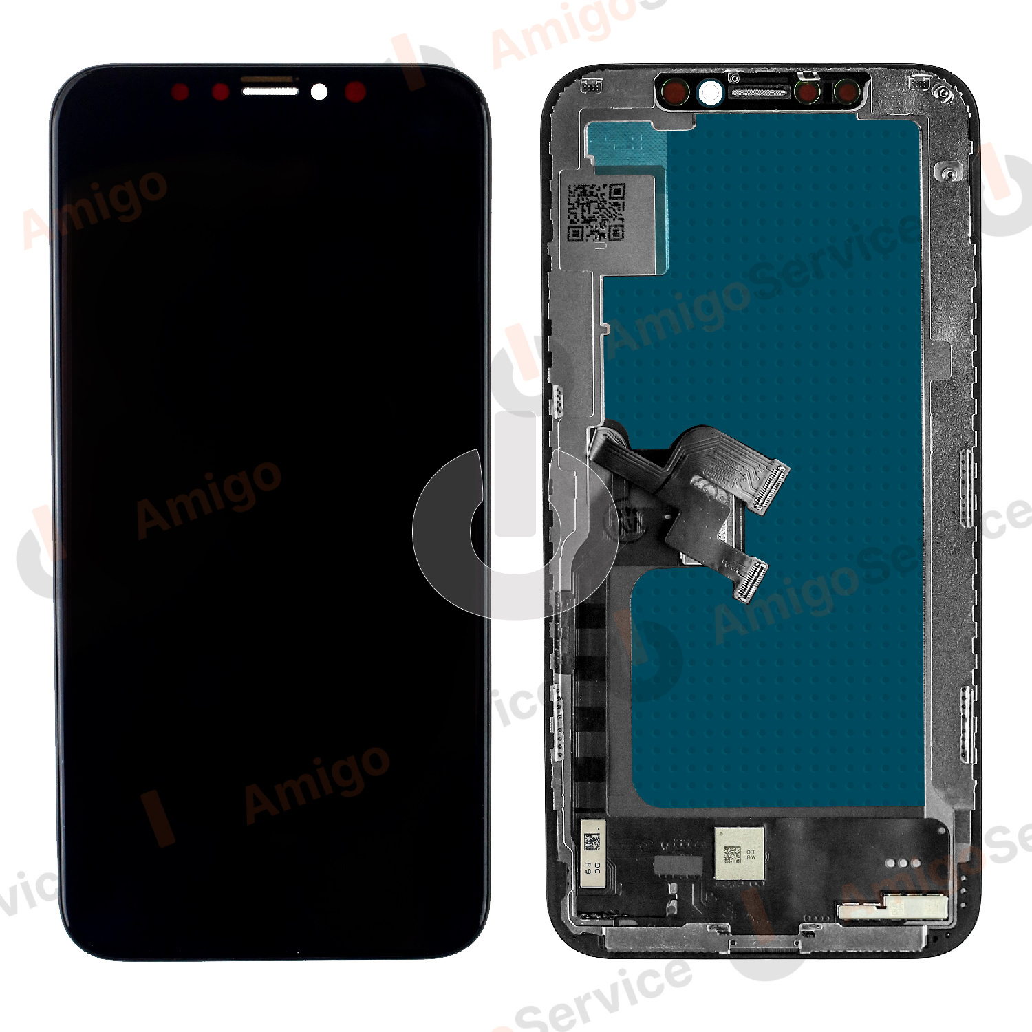Дисплей с тачскрином для iPhone XS черный In-Cell