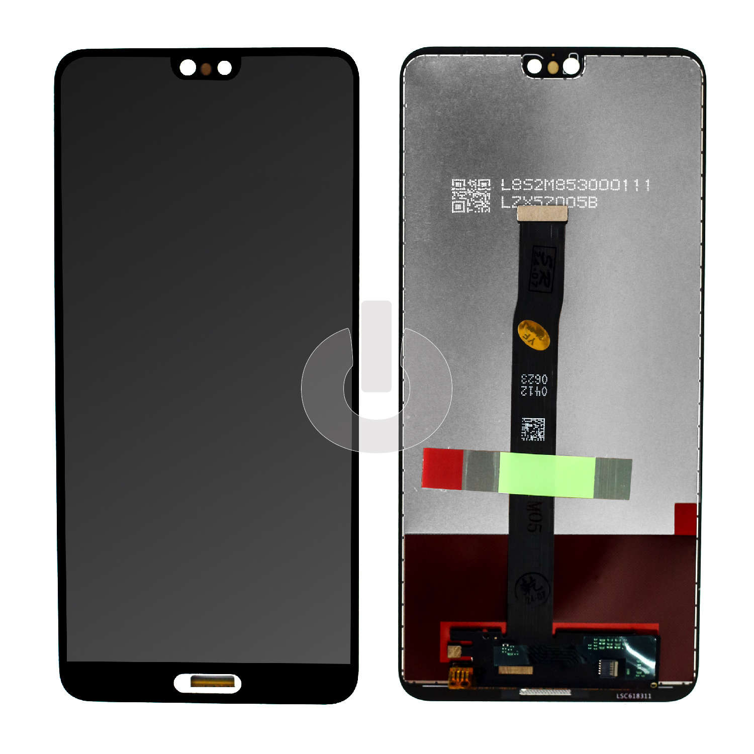 Дисплей с тачскрином для Huawei P20 (EML-L29) черный ORG