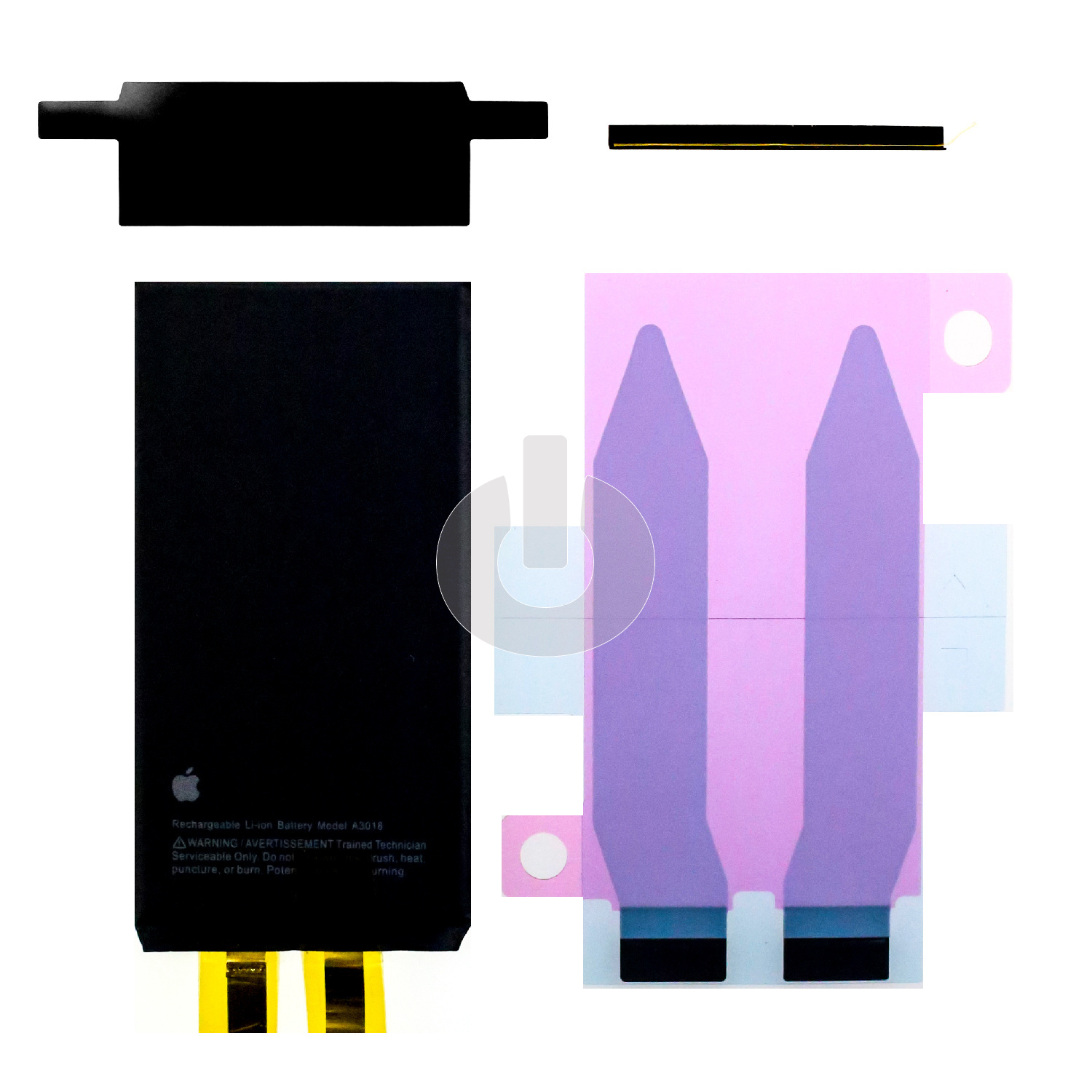 Аккумулятор под пайку для iPhone 15 (банка без шлейфа) увеличенной емкости