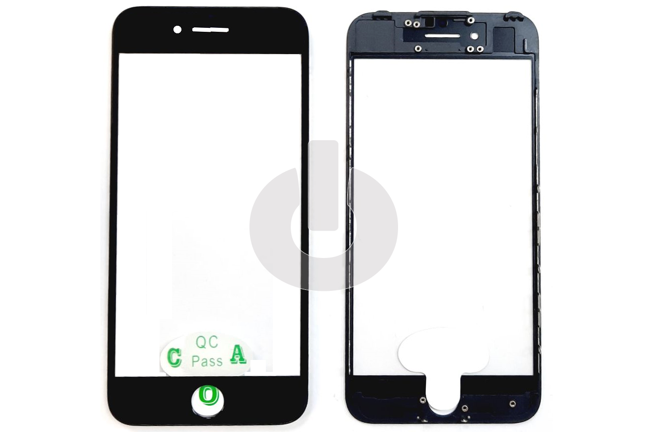 Стекло для переклейки iPhone 7 с OCA пленкой в рамке черное Стекло для переклейки iPhone 7 с OCA пленкой в рамке черное