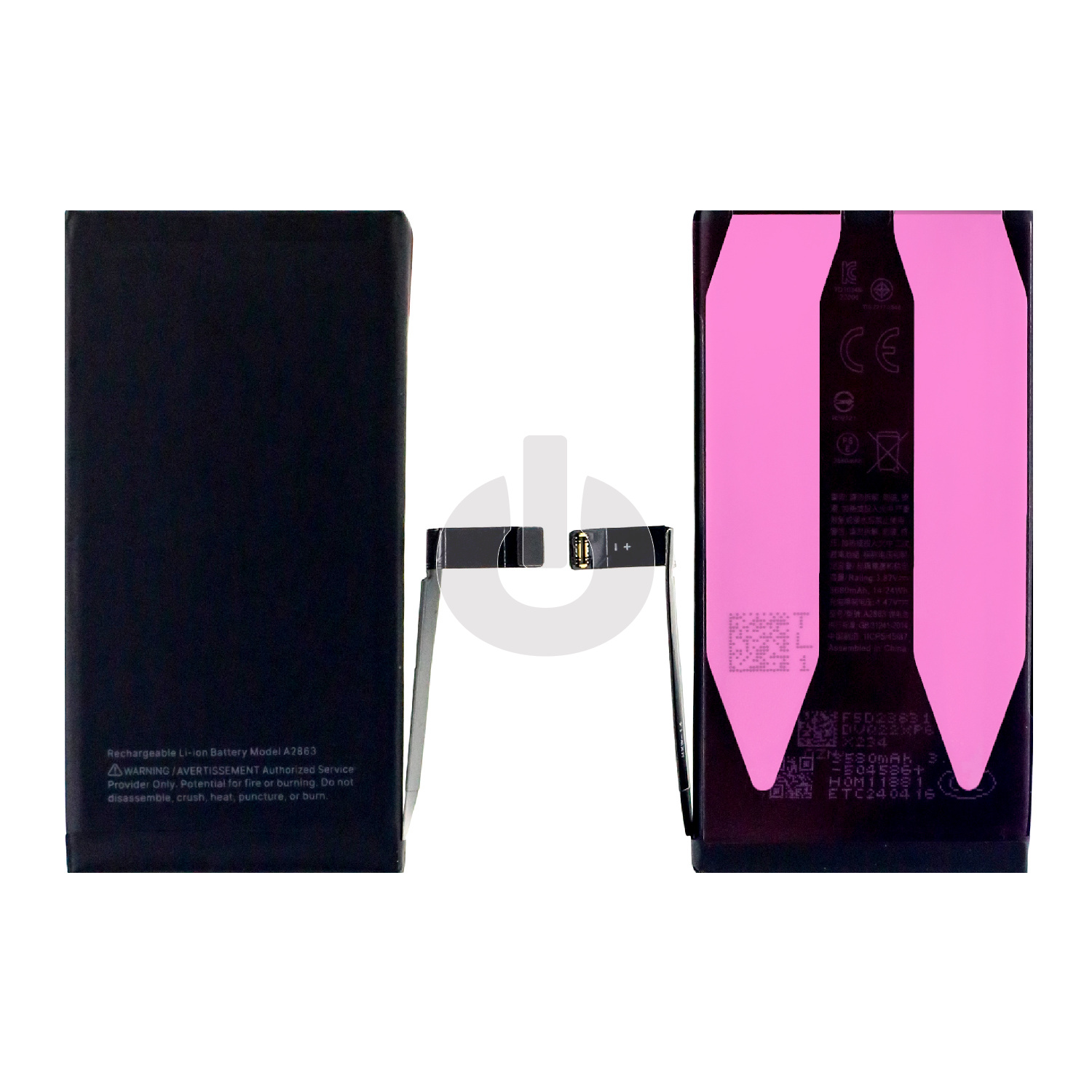 Аккумулятор без ошибки/ без пайки/ с отображением износа для iPhone 14 стандартной емкости (от iOS 18)