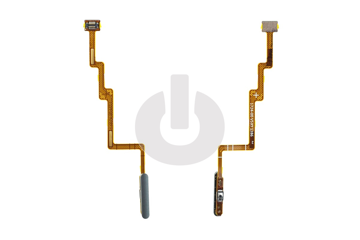 Шлейф кнопки включения для Xiaomi Poco F3 (M2012K11AG) и сканер отпечатка пальца черный ORG