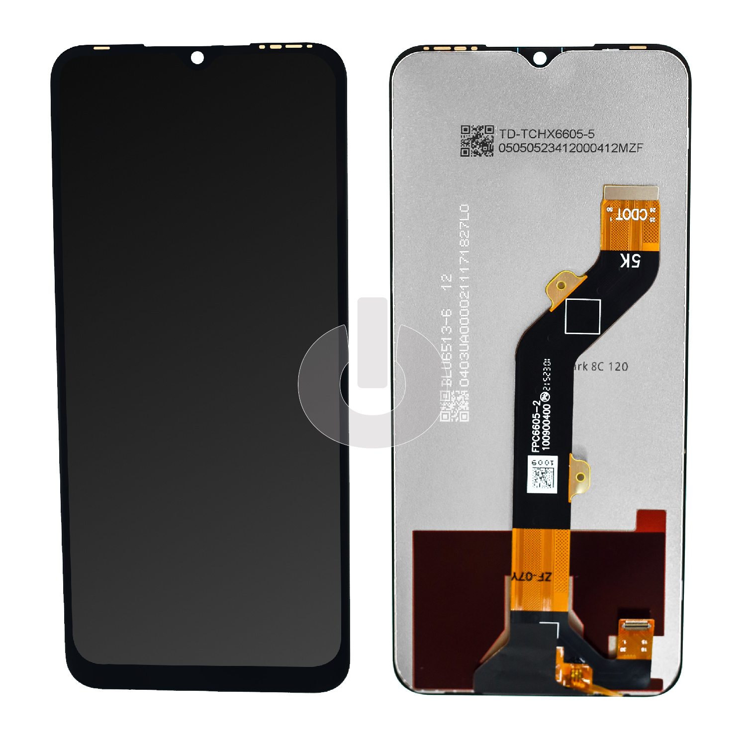 Дисплей с тачскрином для Tecno Spark 8C (KG5K/ KG5J) черный ORG
