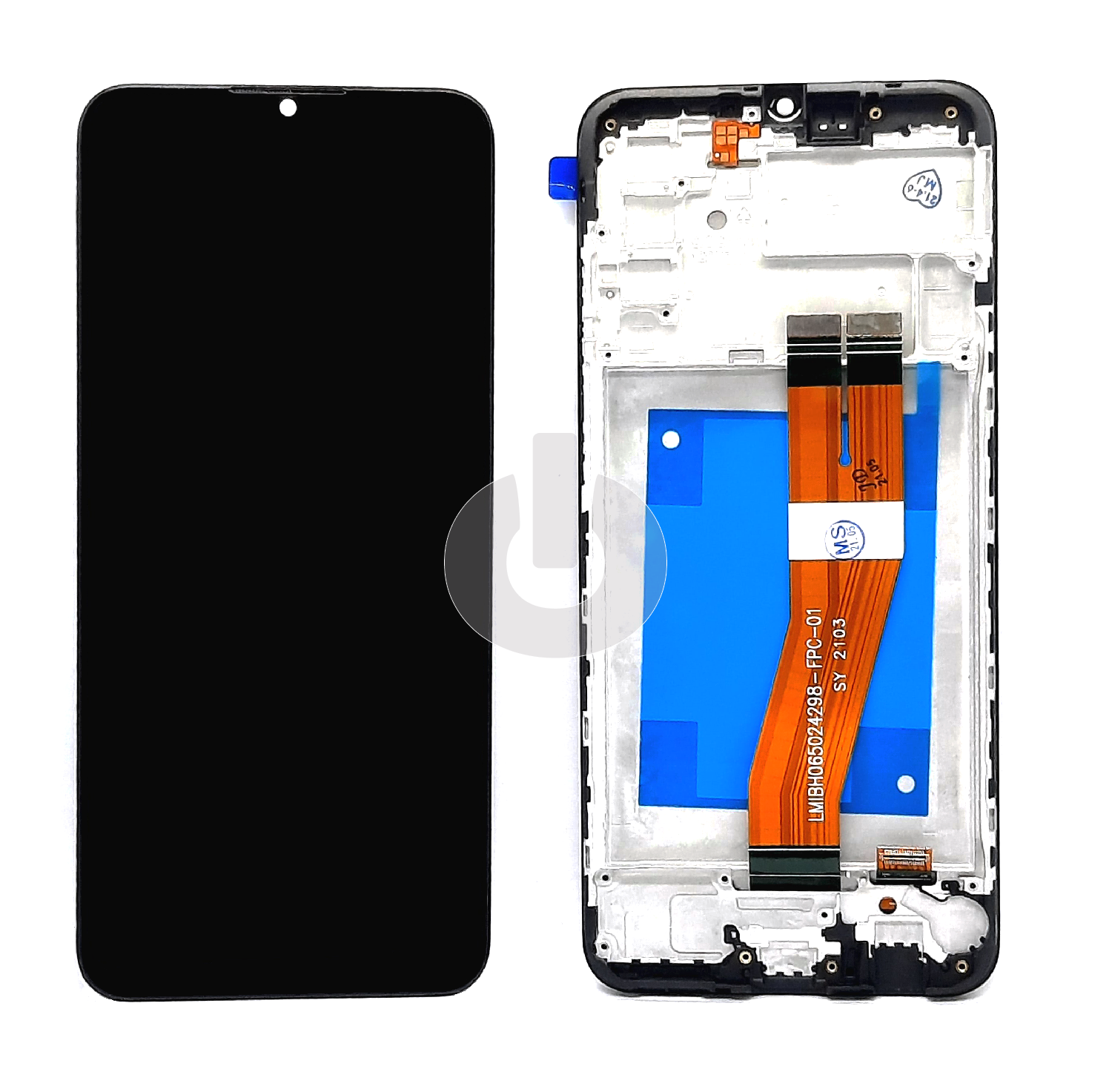 Дисплей с тачскрином для Samsung A02s (A025F) в рамке черный ORG Дисплей с тачскрином для Samsung A02s (A025F) в рамке черный ORG