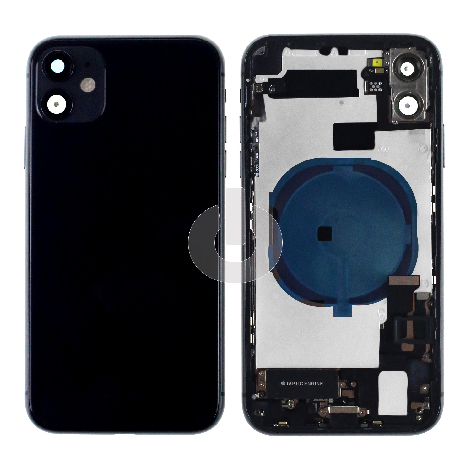 Корпус для iPhone 11 (в сборе со шлейфами) черный