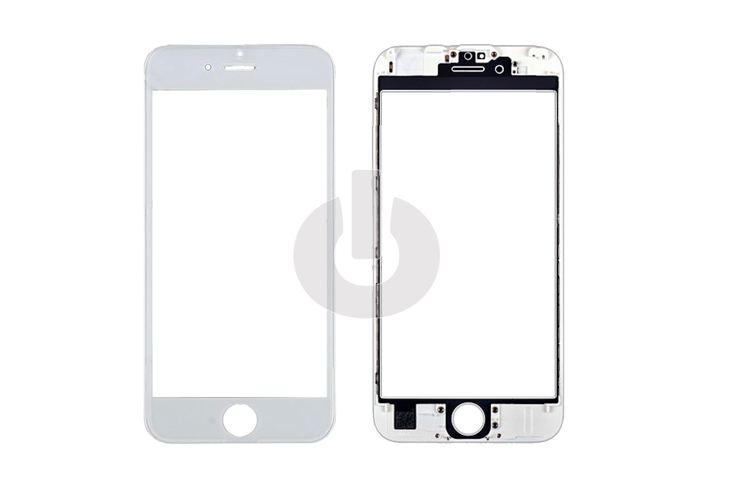 Стекло для переклейки iPhone 6S с OCA пленкой в рамке белое АКЦИЯ Стекло для переклейки iPhone 6S с OCA пленкой в рамке белое АКЦИЯ