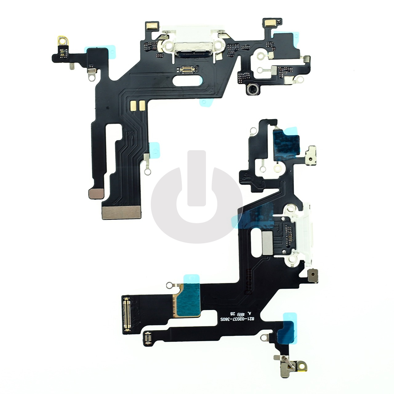 Шлейф/ плата зарядки для iPhone 11 системный разъем/ микрофон белый Шлейф/ плата зарядки для iPhone 11 системный разъем/ микрофон белый