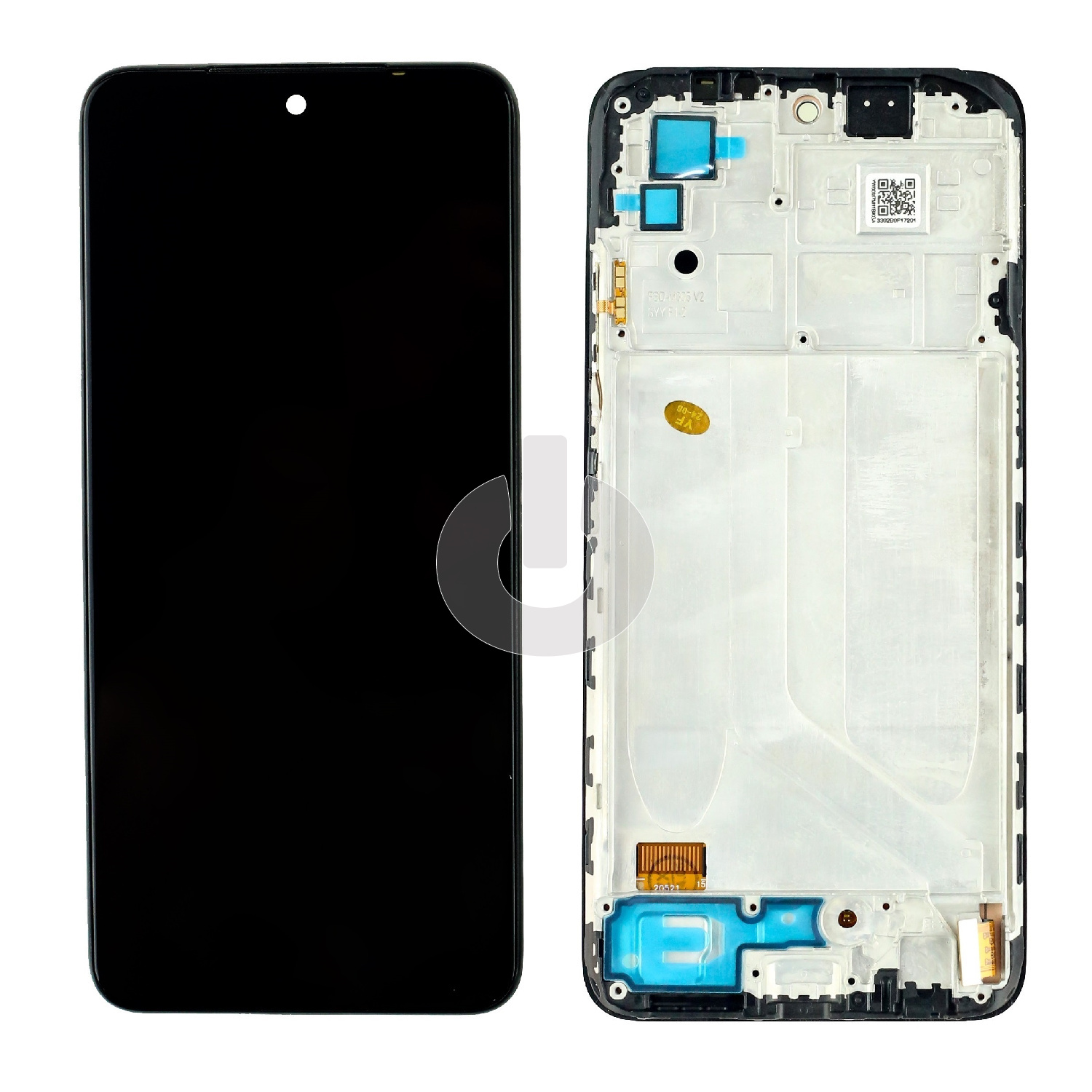 Дисплей с тачскрином для Xiaomi Redmi Note 10 (M2101K7AG)/ Note 10S (M2101K7BG)/ Poco M5S (2207117BPG) в рамке черный In-Cell