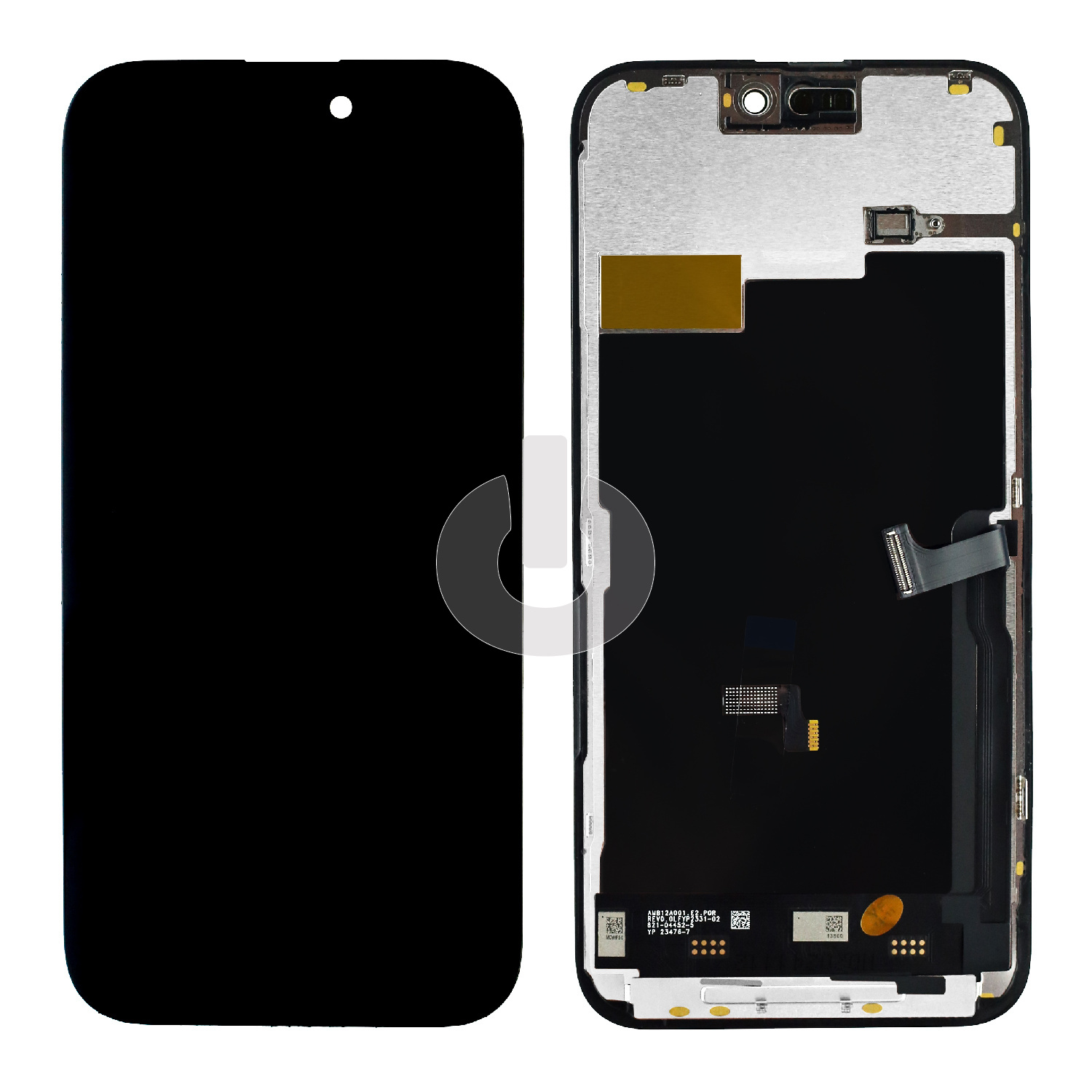Дисплей с тачскрином для iPhone 15 Pro Max черный In-Cell JK