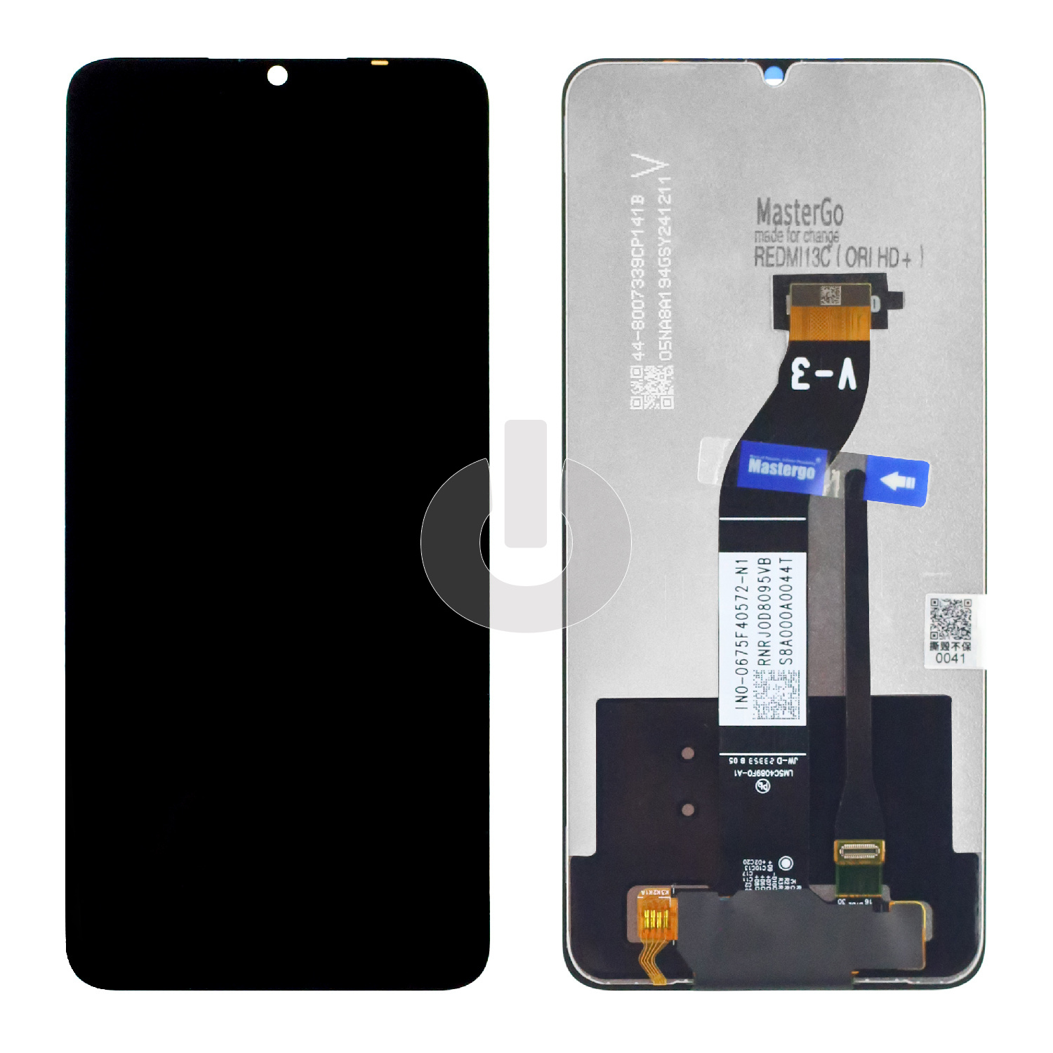 Дисплей с тачскрином для Xiaomi Redmi 13C (23100RN82L)/ Poco C65 (2310FPCA4G) черный ORG MasterGo