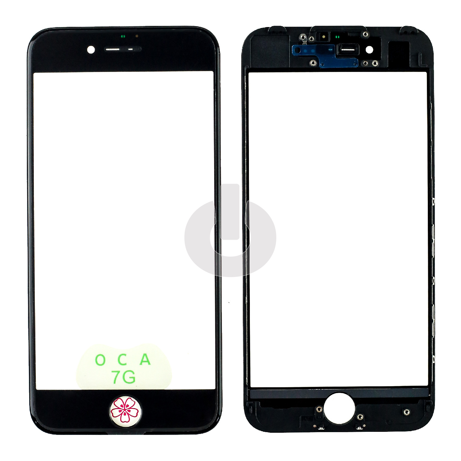 Стекло для переклейки iPhone 7 с OCA пленкой в рамке черное Стекло для переклейки iPhone 7 с OCA пленкой в рамке черное