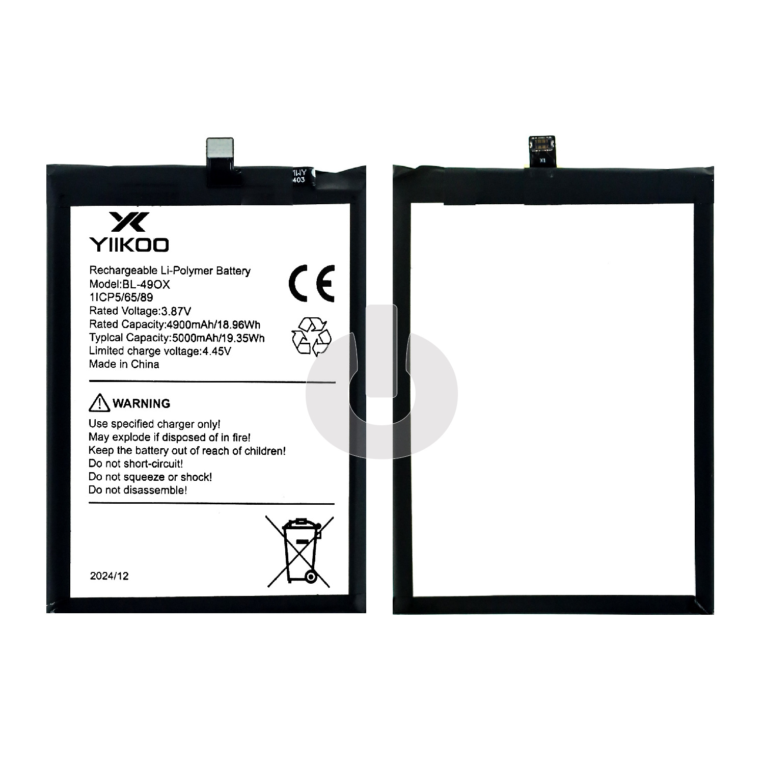 Аккумулятор для Infinix Note 30i (X6716) (BL-49OX) YIIKOO Premium