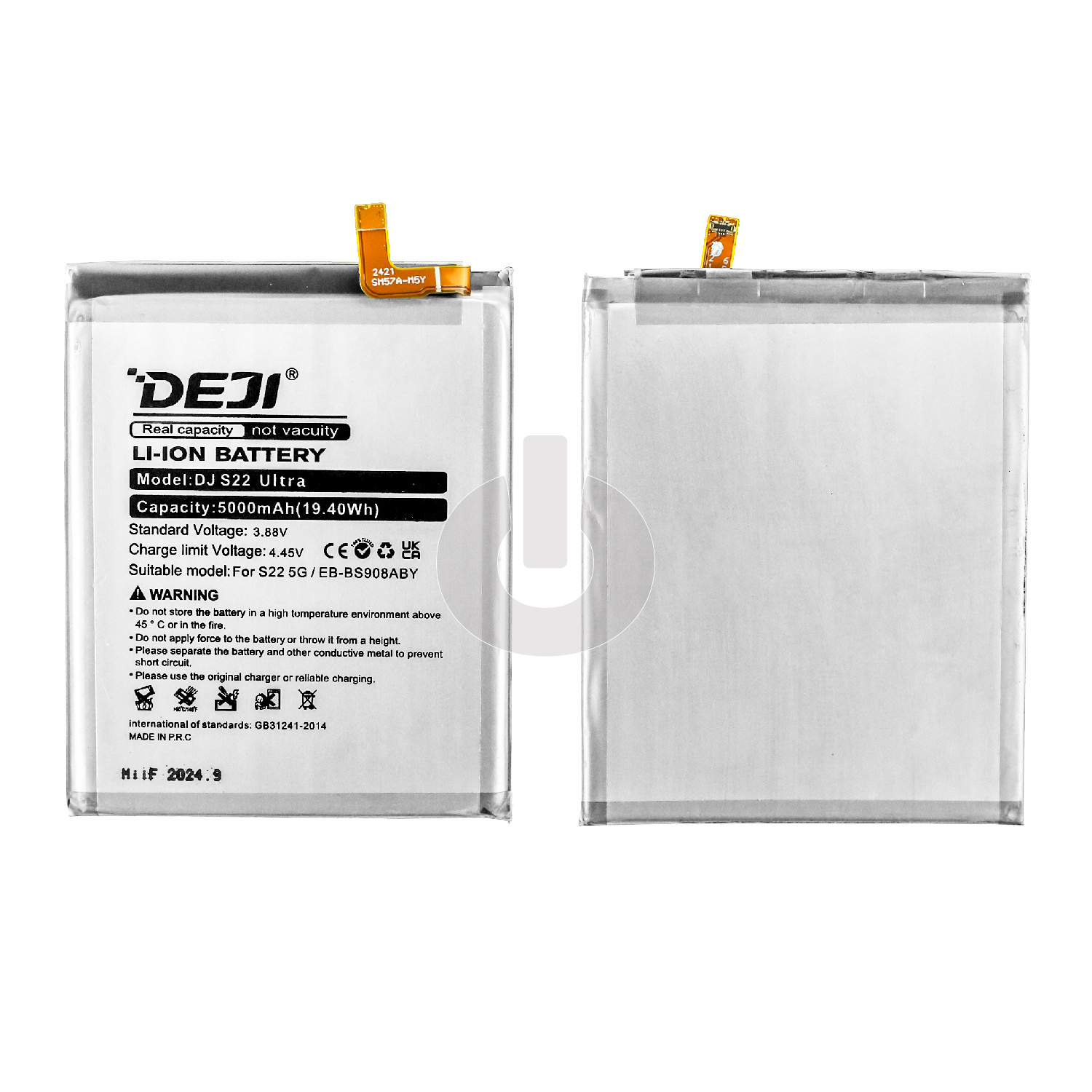 Аккумулятор для Samsung S22 Ultra (S908B) (EB-BS908ABY) DEJI