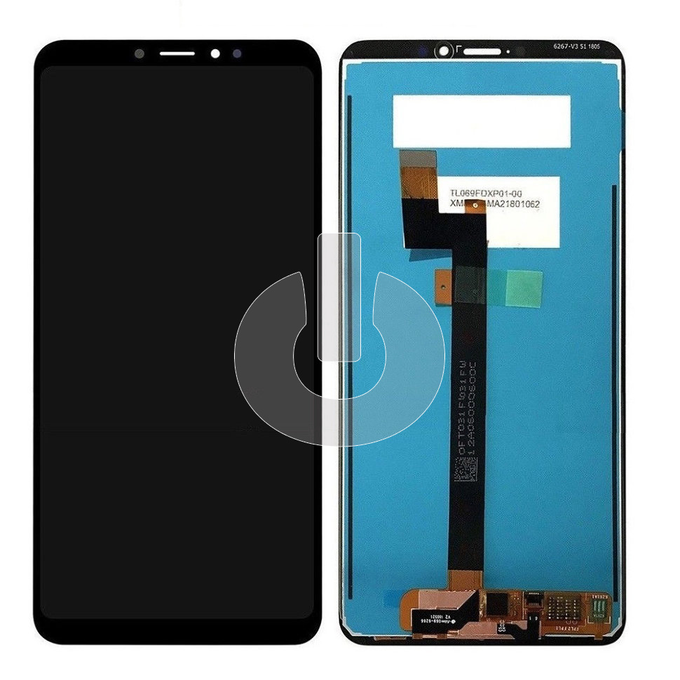 Дисплей с тачскрином для Xiaomi Mi Max 3 (M1804E4A) черный Premium
