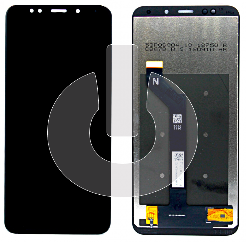 Дисплей с тачскрином для Xiaomi Redmi 5 Plus (MEG7) черный Дисплей с тачскрином для Xiaomi Redmi 5 Plus (MEG7) черный