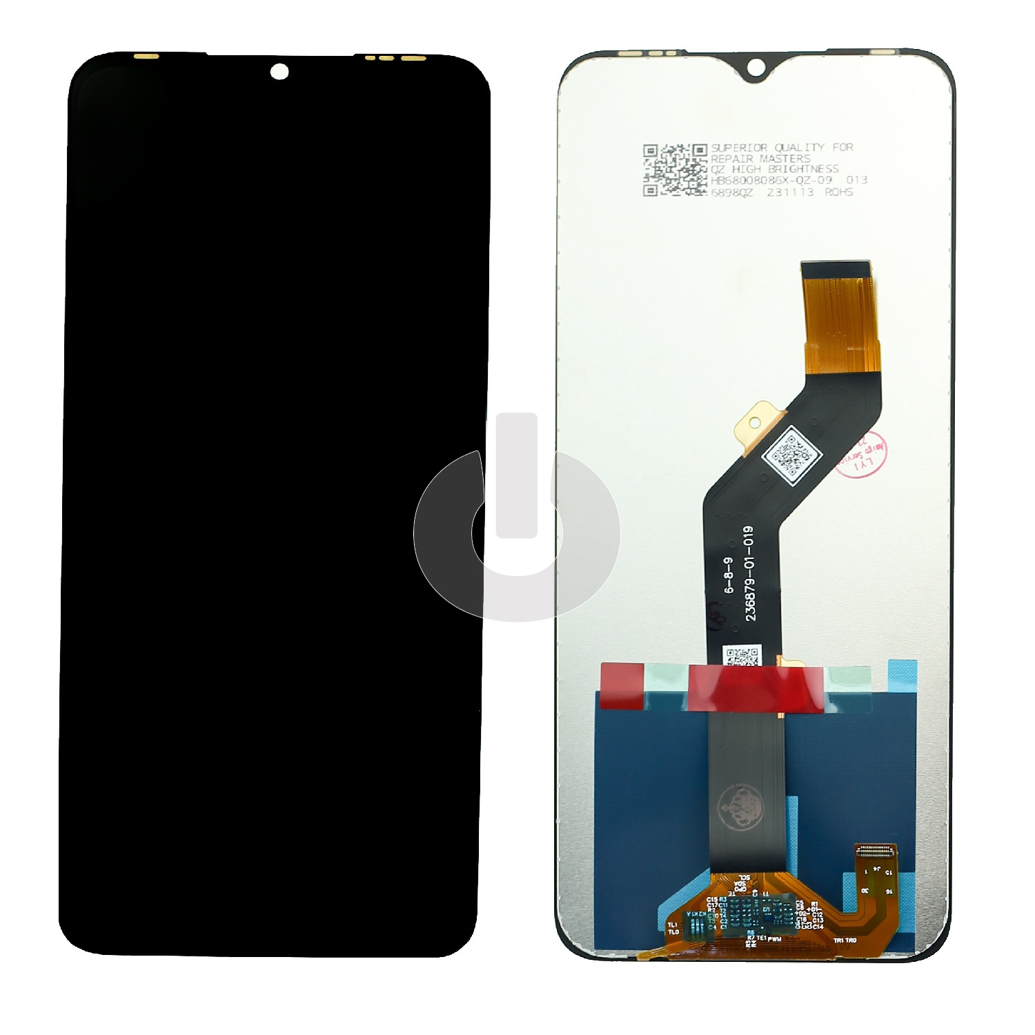 Дисплей с тачскрином для Infinix Smart 6 Plus/ Hot 10S/ Itel Vision 3 Plus черный ORG