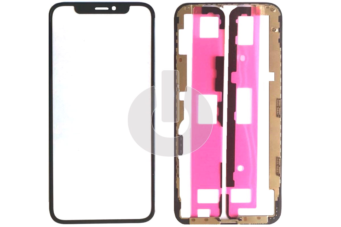 Стекло для переклейки iPhone XS с OCA пленкой в рамке черное АКЦИЯ Стекло для переклейки iPhone XS с OCA пленкой в рамке черное АКЦИЯ