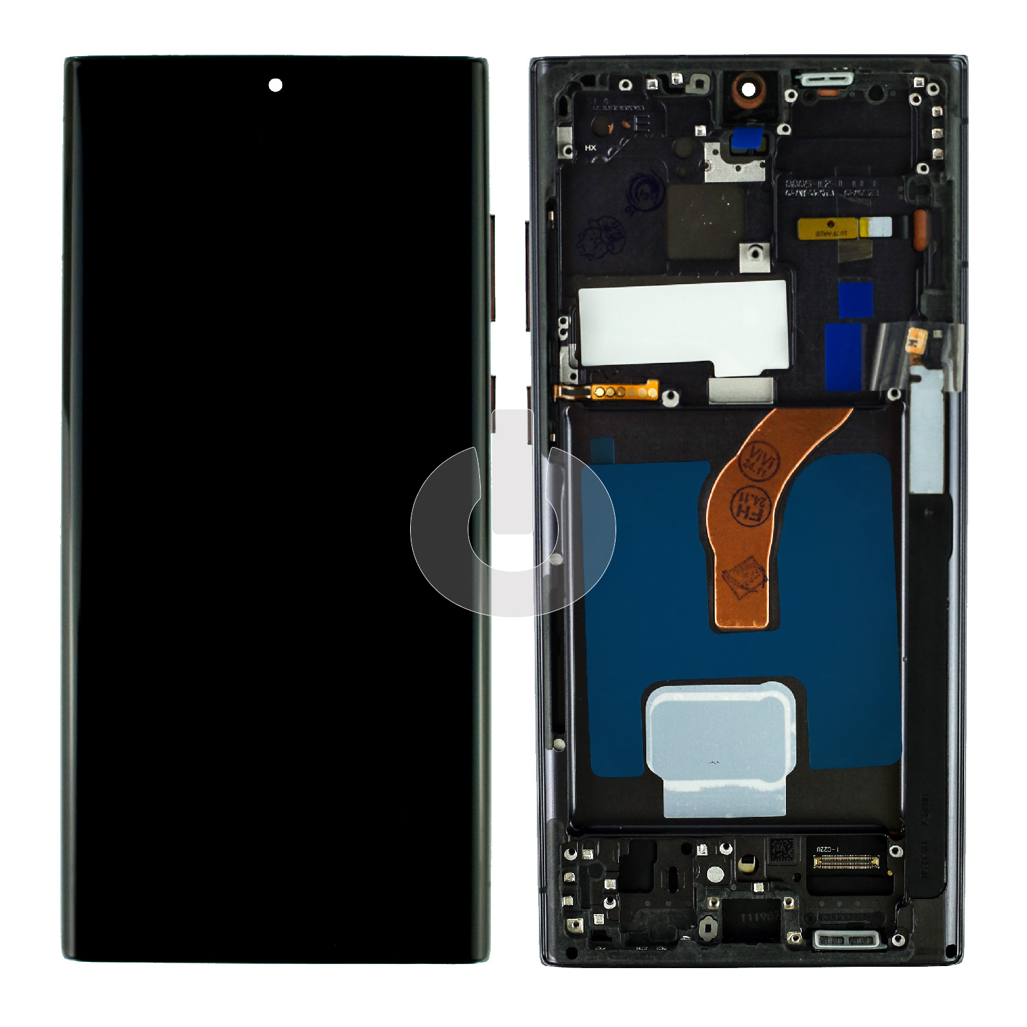Дисплей с тачскрином для Samsung S22 Ultra (S908B) в рамке черный OLED Дисплей с тачскрином для Samsung S22 Ultra (S908B) в рамке черный OLED