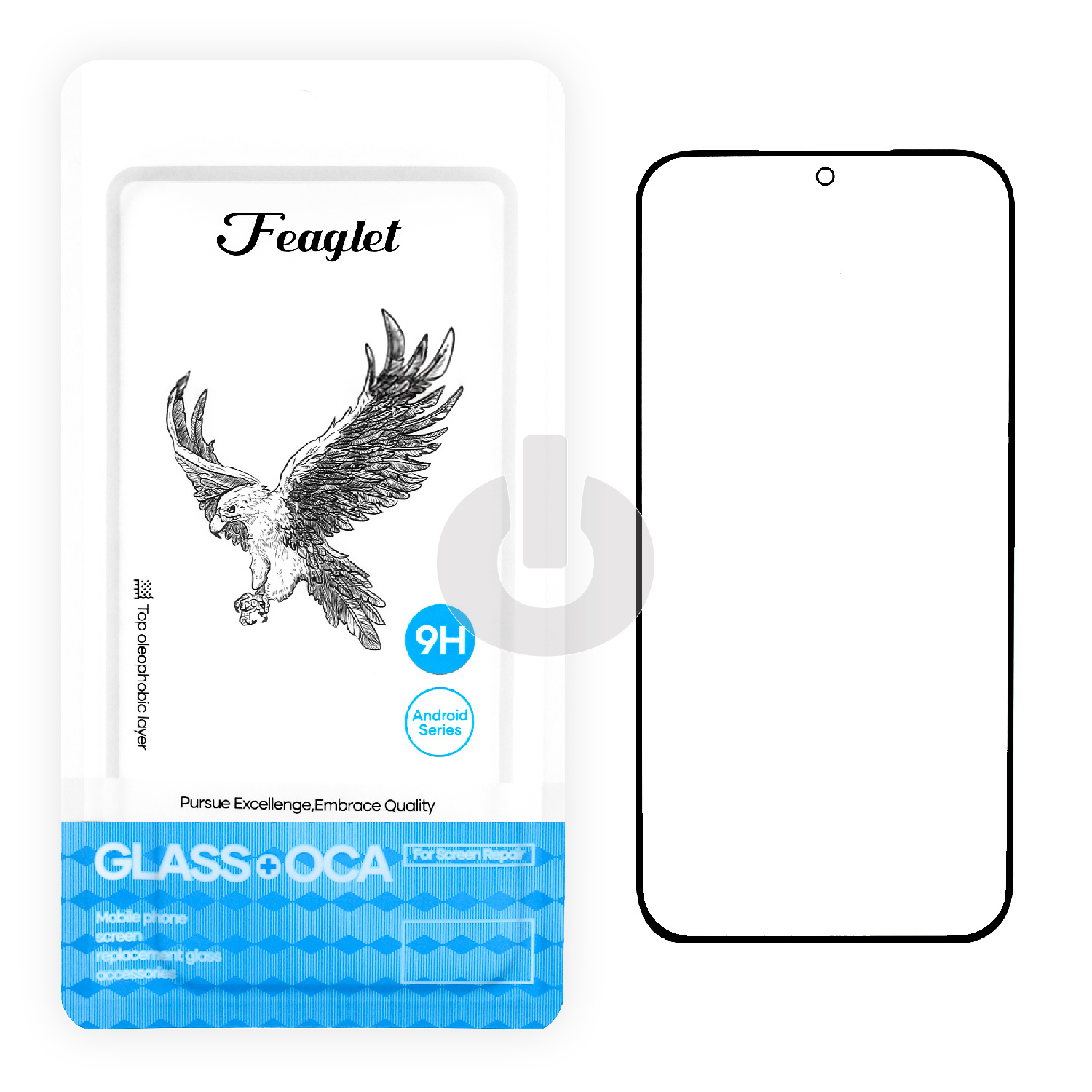 Стекло для переклейки Huawei Honor Pura 70 (ADY-LX9/ ADY-AL00) (FEAGLET) черное АКЦИЯ