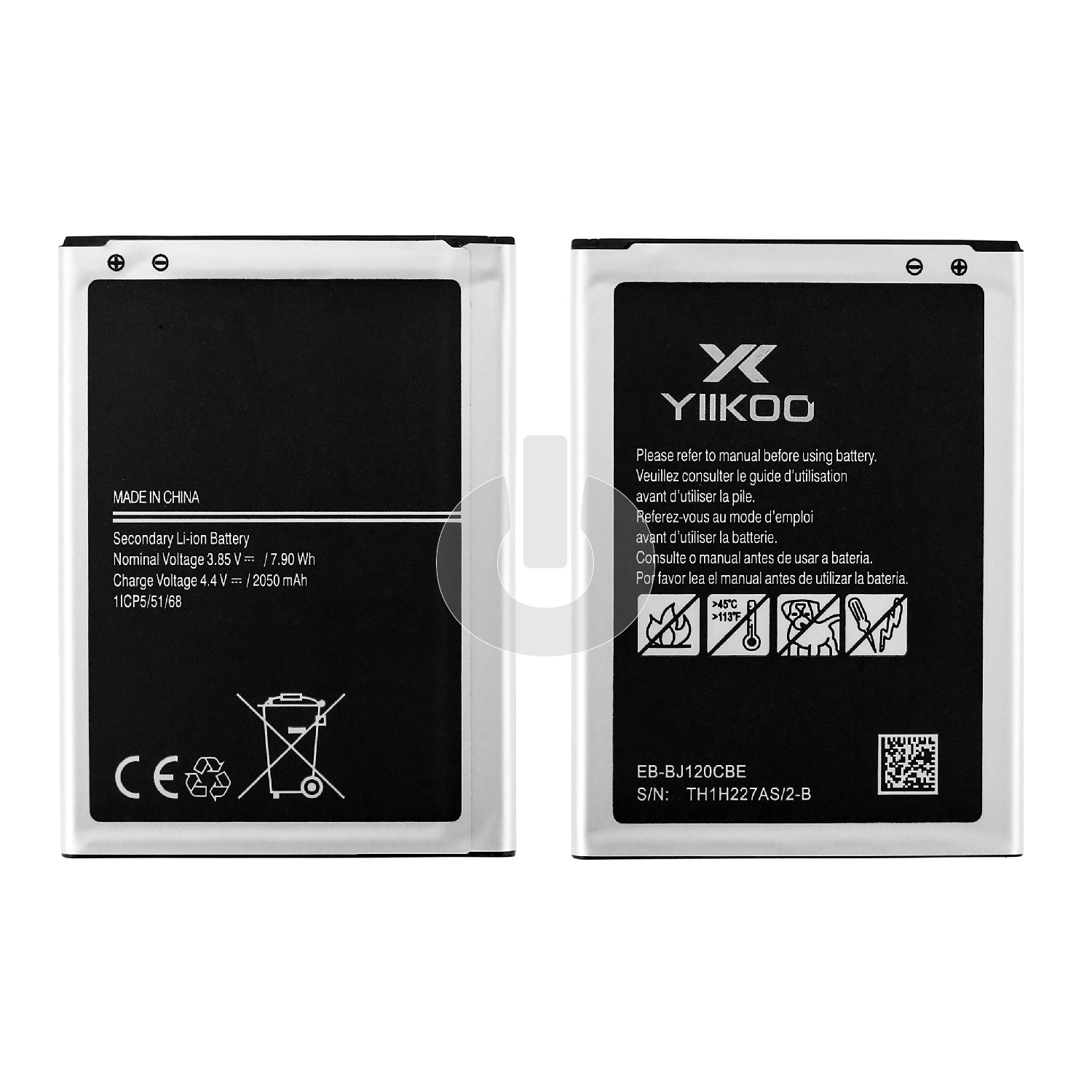 Аккумулятор для Samsung J1 2016 (J120F) (EB-BJ120CBE) YIIKOO Premium АКЦИЯ