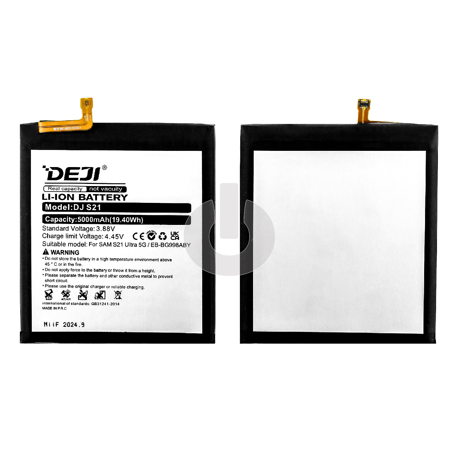 Аккумулятор для Samsung S21 Ultra (G998B) (EB-BG998ABY) DEJI