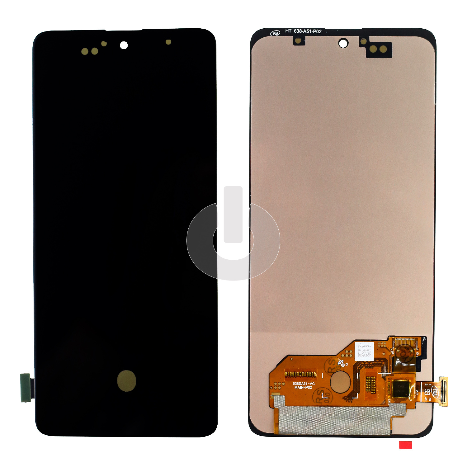 Дисплей с тачскрином для Samsung A51 (A515F)/ M31s (M317F) черный OLED SMALL SIZE