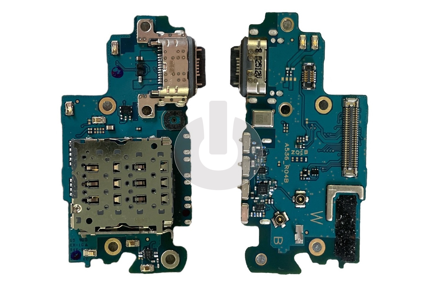 Шлейф/ плата зарядки для Samsung A53 (A536B) системный разъем/ микрофон/ коннектор SIM ORG