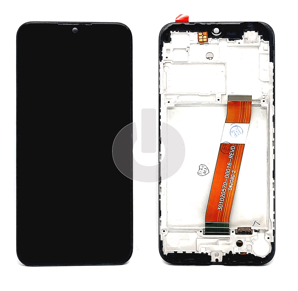 Дисплей с тачскрином для Samsung A01 (A015F)/ M01 (M015F) в рамке черный ORG (Узкий коннектор) АКЦИЯ