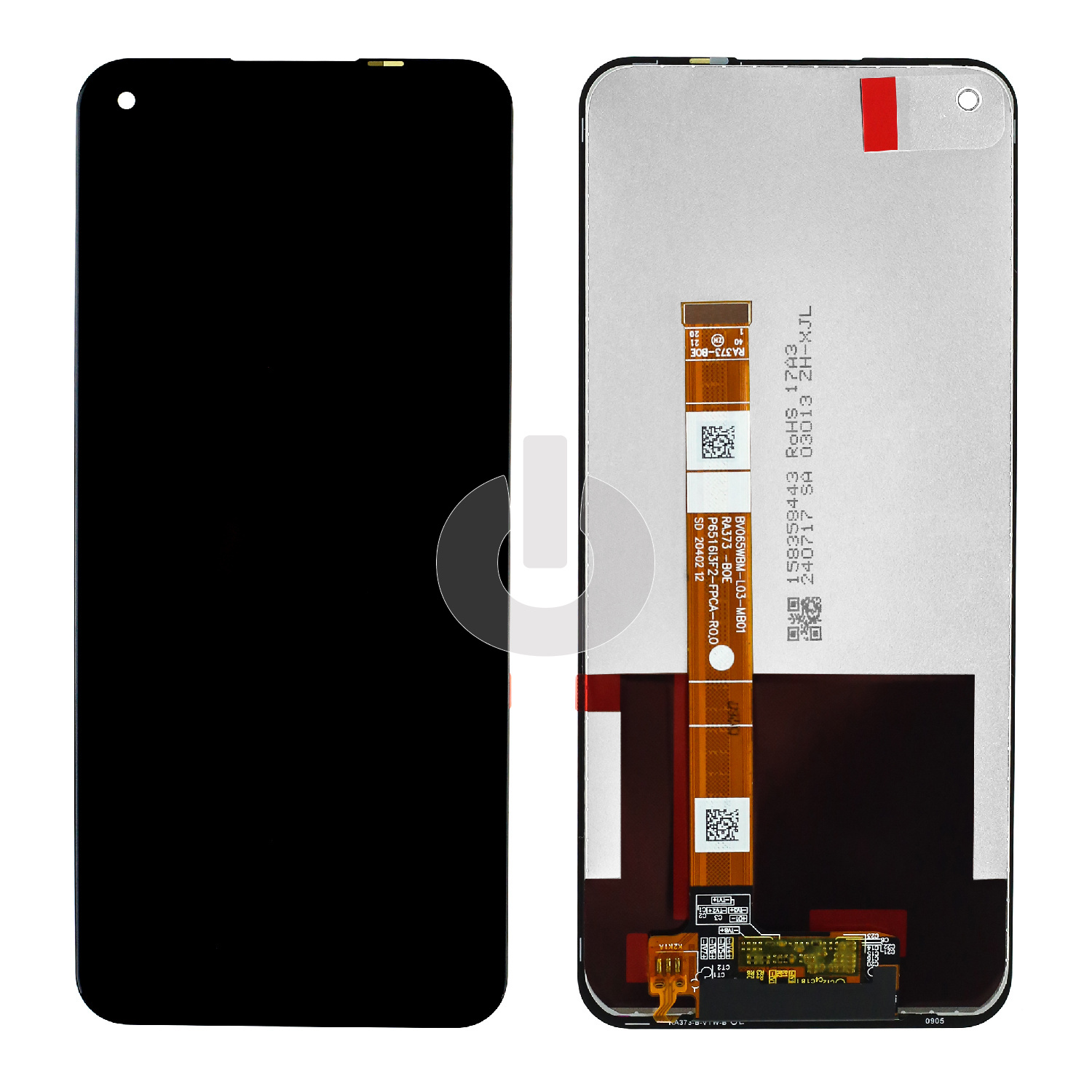 Дисплей с тачскрином для OPPO A53 (CPH2127)/ A53s (CPH2135)/ A32 (PDVM00)/ A33 (CPH2137)/ Realme 7i (RMX2103)/ C17 (RMX2101) черный ORG