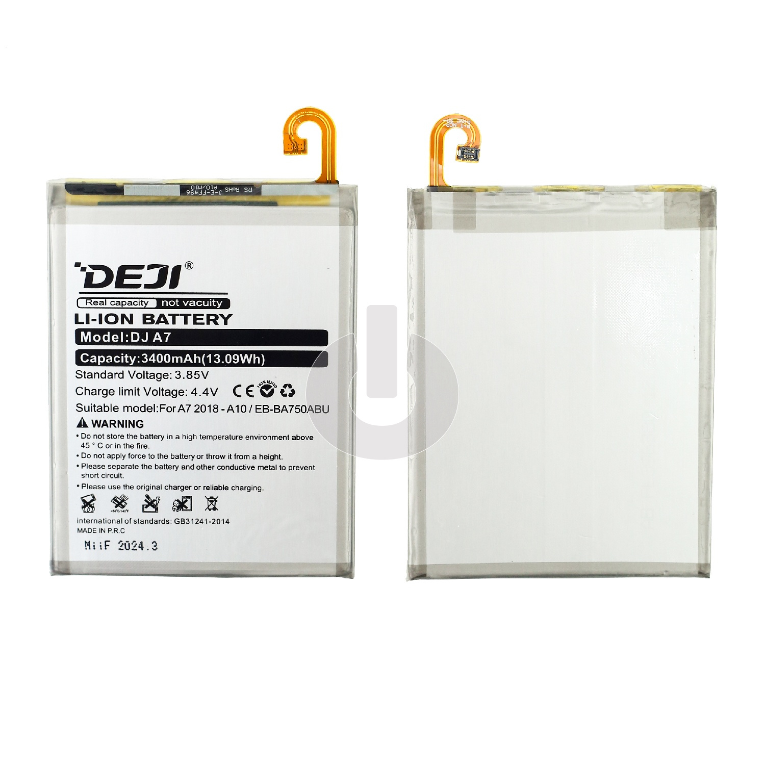 Аккумулятор для Samsung A10 (A105F)/ M10 (M105F)/ A7 2018 (A750F) (EB-BA750ABU) DEJI Аккумулятор для Samsung A10 (A105F)/ M10 (M105F)/ A7 2018 (A750F) (EB-BA750ABU) DEJI