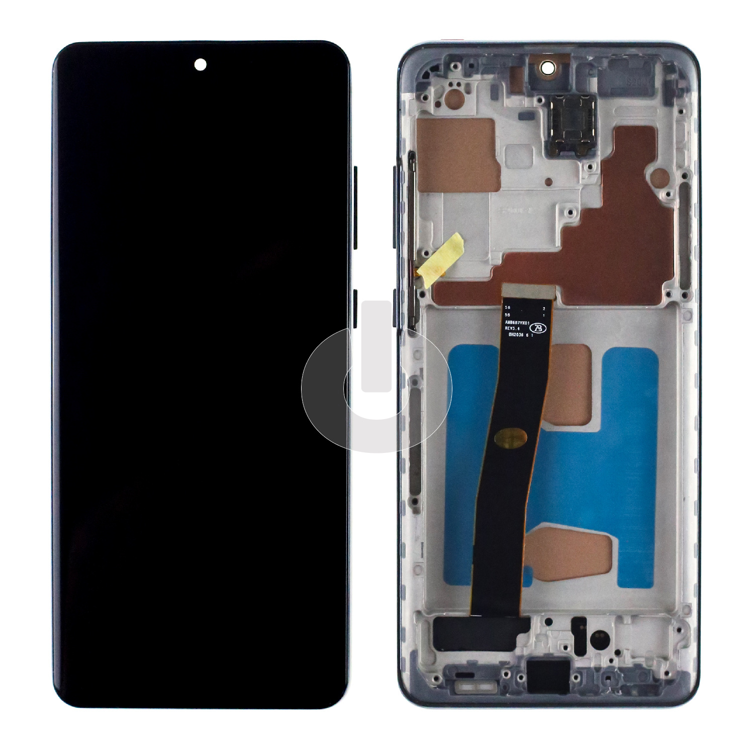 Дисплей с тачскрином для Samsung S20 Ultra (G988B) в рамке черный In-Cell Дисплей с тачскрином для Samsung S20 Ultra (G988B) в рамке черный In-Cell