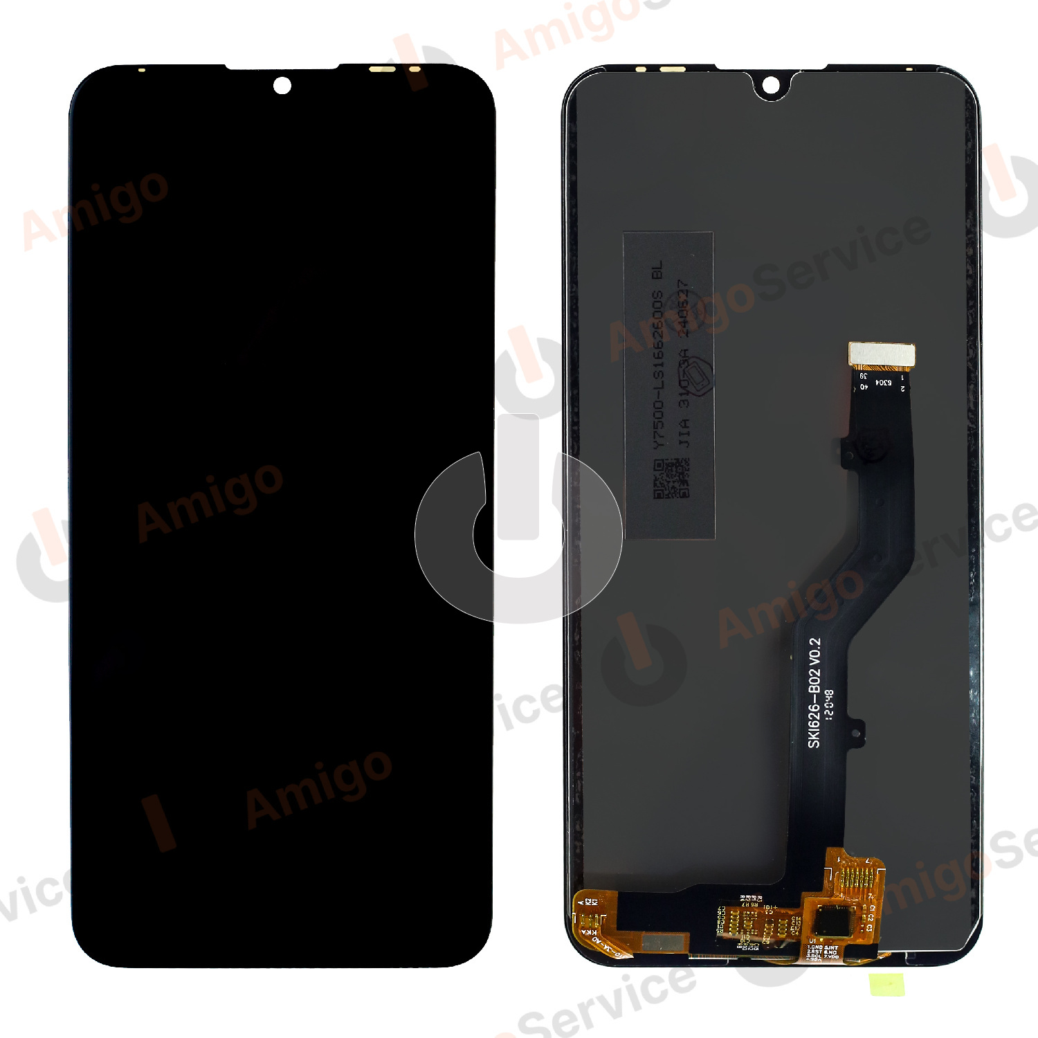 Дисплей с тачскрином для ZTE Blade V10 Vita черный ORG