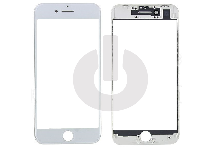 Стекло для переклейки iPhone 8/ SE 2020/ SE 2023 с OCA пленкой в рамке белое АКЦИЯ Стекло для переклейки iPhone 8/ SE 2020/ SE 2023 с OCA пленкой в рамке белое АКЦИЯ