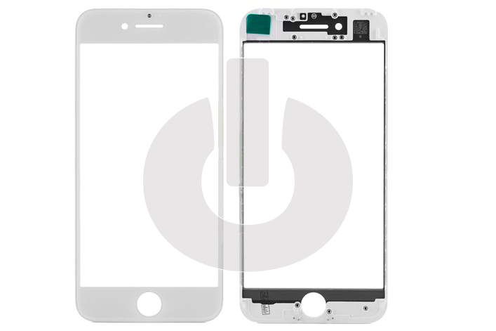 Стекло для переклейки iPhone 7 с OCA пленкой в рамке белое АКЦИЯ