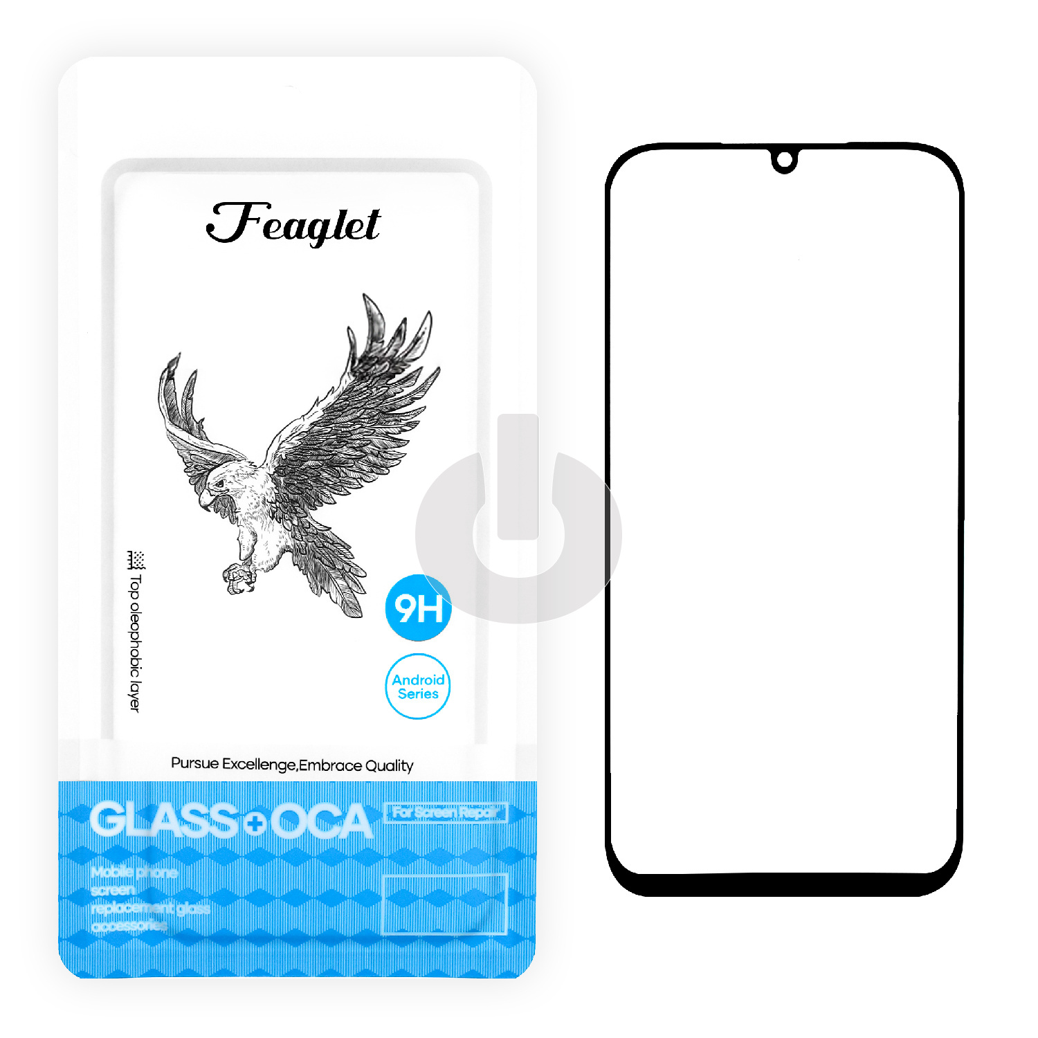 Стекло для переклейки Huawei Honor Nova Y70/ Y70 Plus/ Y71/ Y72 (MGA-LX9N/ MGA-LX3) (FEAGLET) черное АКЦИЯ