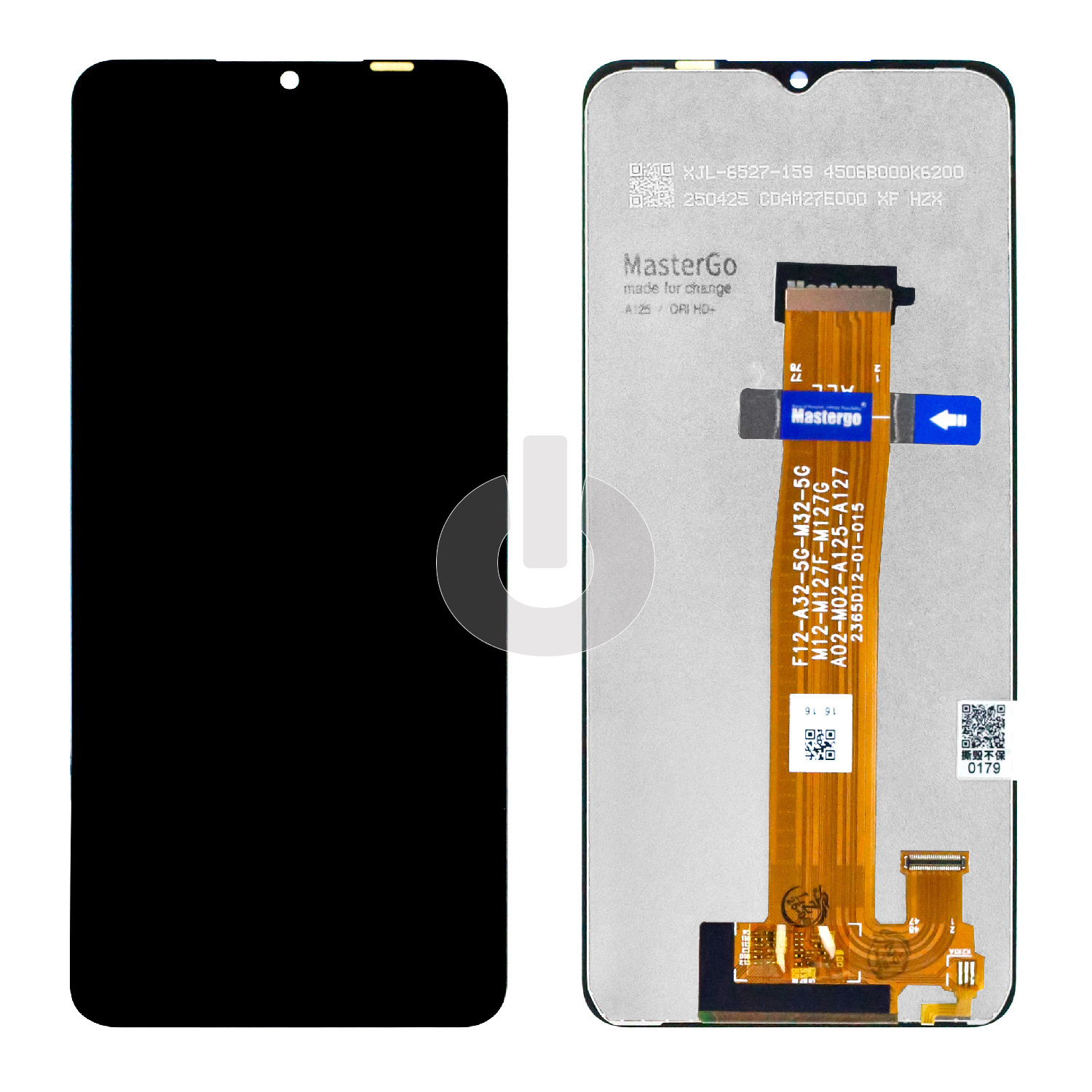 Дисплей с тачскрином для Samsung A12 (A125F)/ A12 Nacho (A127F)/ A02 (A022F)/ A32 5G (A326F) черный ORG MasterGo