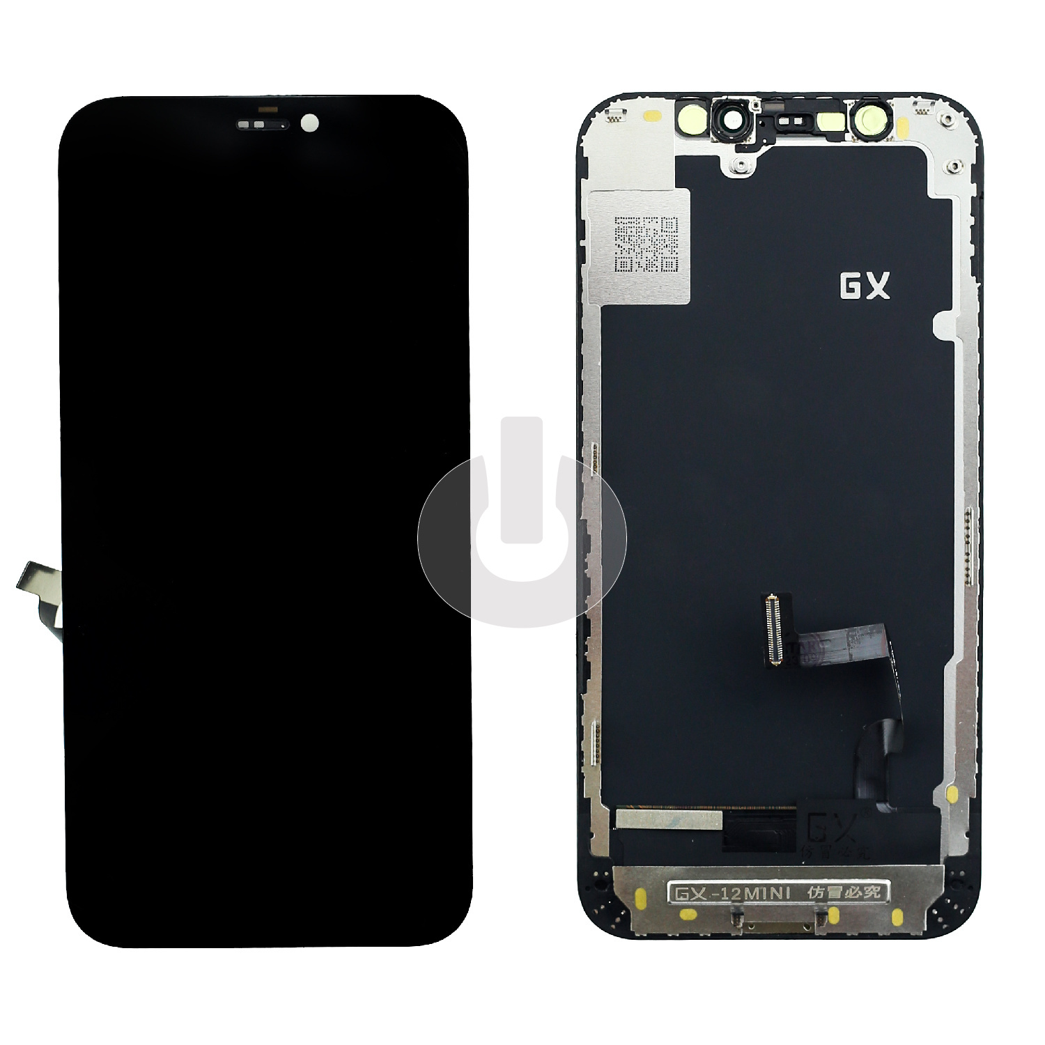 Дисплей с тачскрином для iPhone 12 Mini черный Hard OLED GX